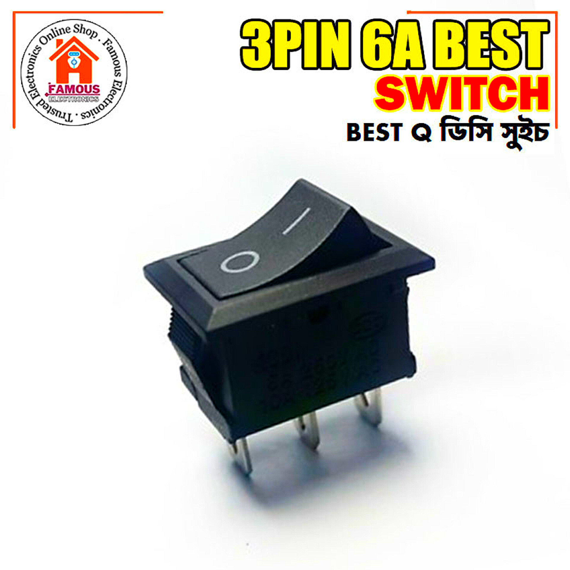 1PCS Mini DC On Off Switch/Rocker Black_img_3