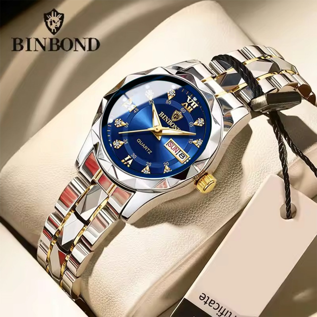 BINBOND Top Brand Luxury Fashion Business Womens Watches 30M Week Date Clock Sport Quartz Womens Wristwatch_img_0