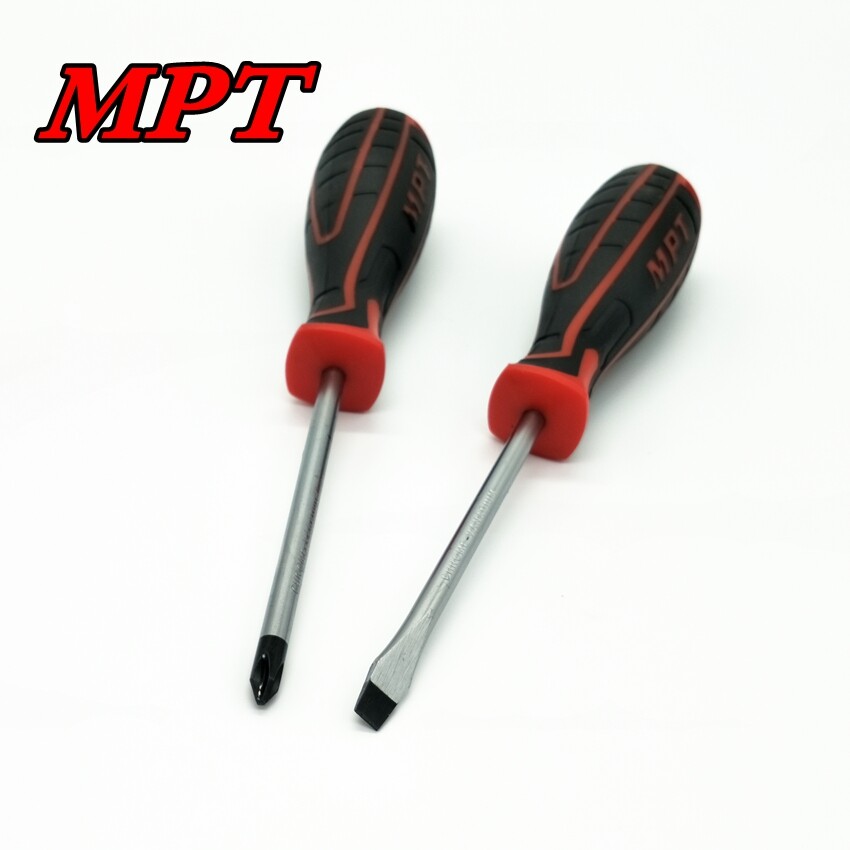 MPT 2pcs Screwdriver Set, Non-Slip, Magnetic Tip, CR-V, Phillips & Slotted; MHA01002_img_2