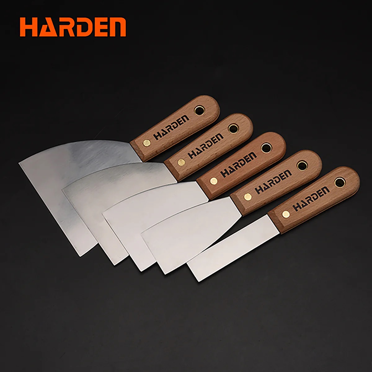 HARDEN Scraper Wood Handle (50mm | 75mm | 100mm) Stainless Steel Scrapper; 620207 | 620208 | 620209