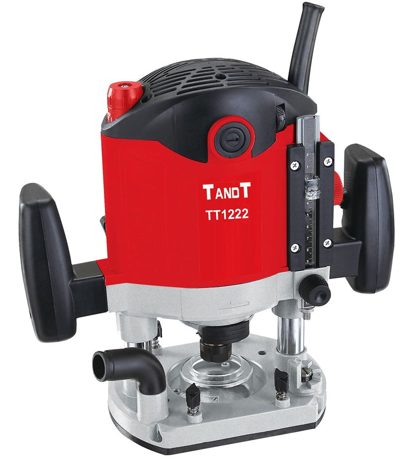 TANDT Electric Router, 2200w, Collet: 12, 8, 6mm, Stoke: 60mm; Model : T1222
