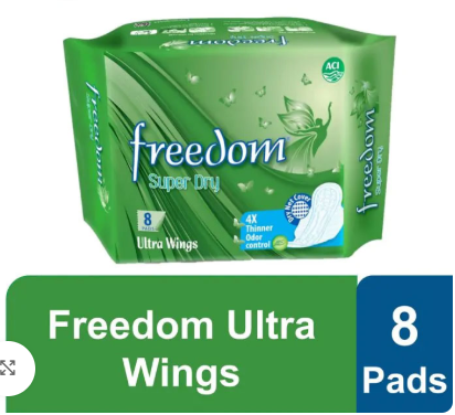 Freedom Sanitary Napkin Ultra 8 pads - Image 1