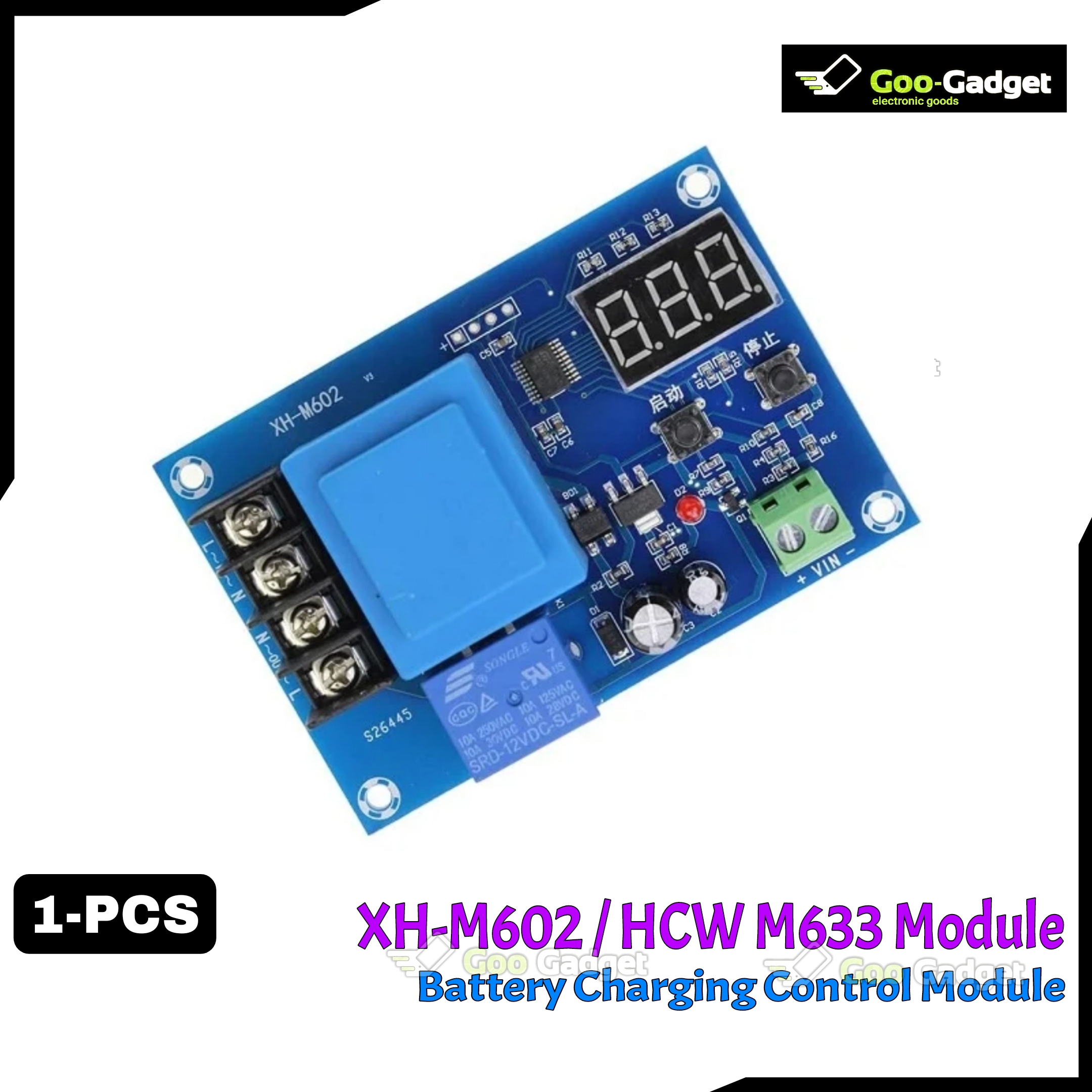XH-M602/HCW-M633 Battery Charger Control Module | AC 220V to DC 6-60V for Lithium & Lead-Acid Batteries_img_0