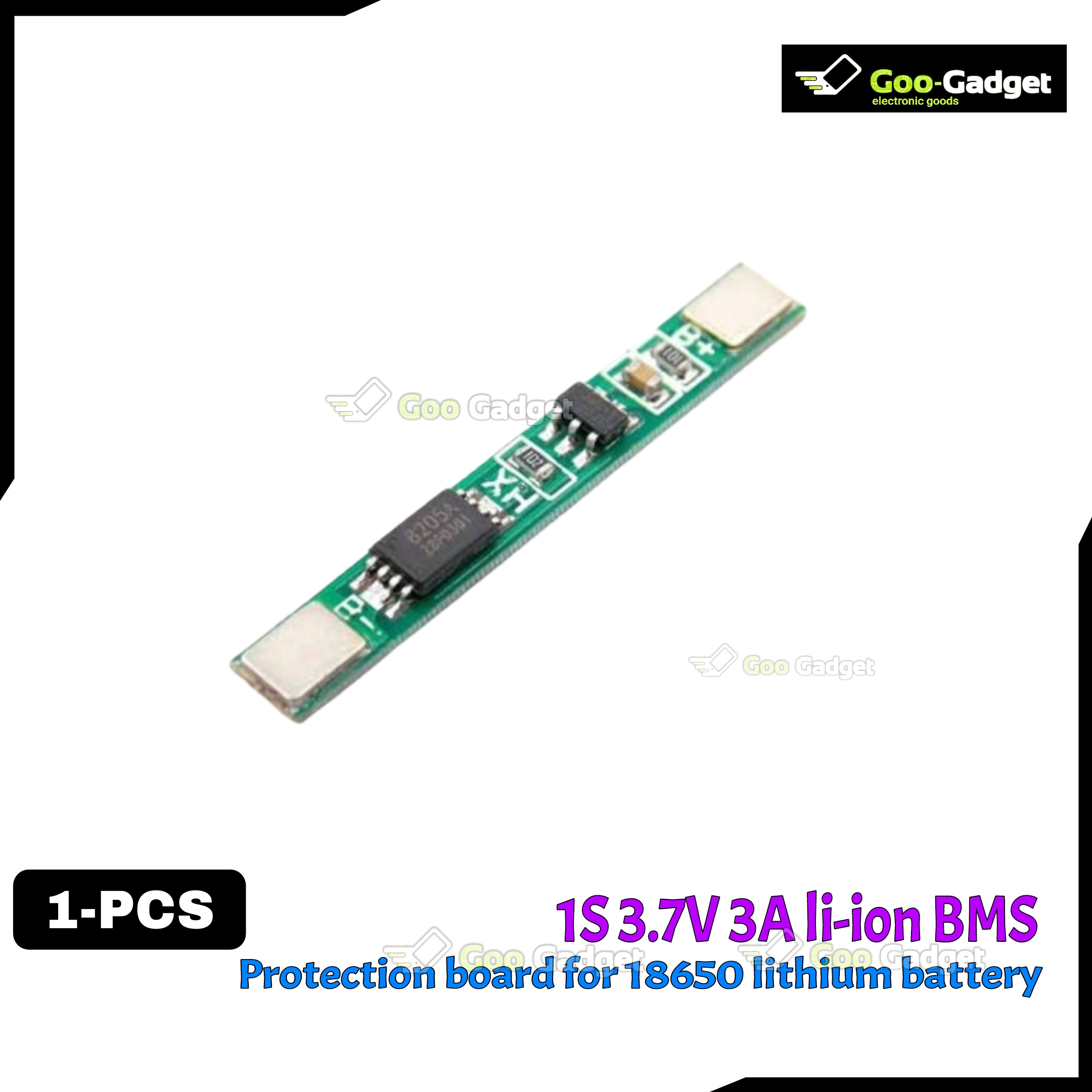 1S 3.7V 3A Li-ion Battery Protection Module BMS PCM Board for 18650 Lithium Battery