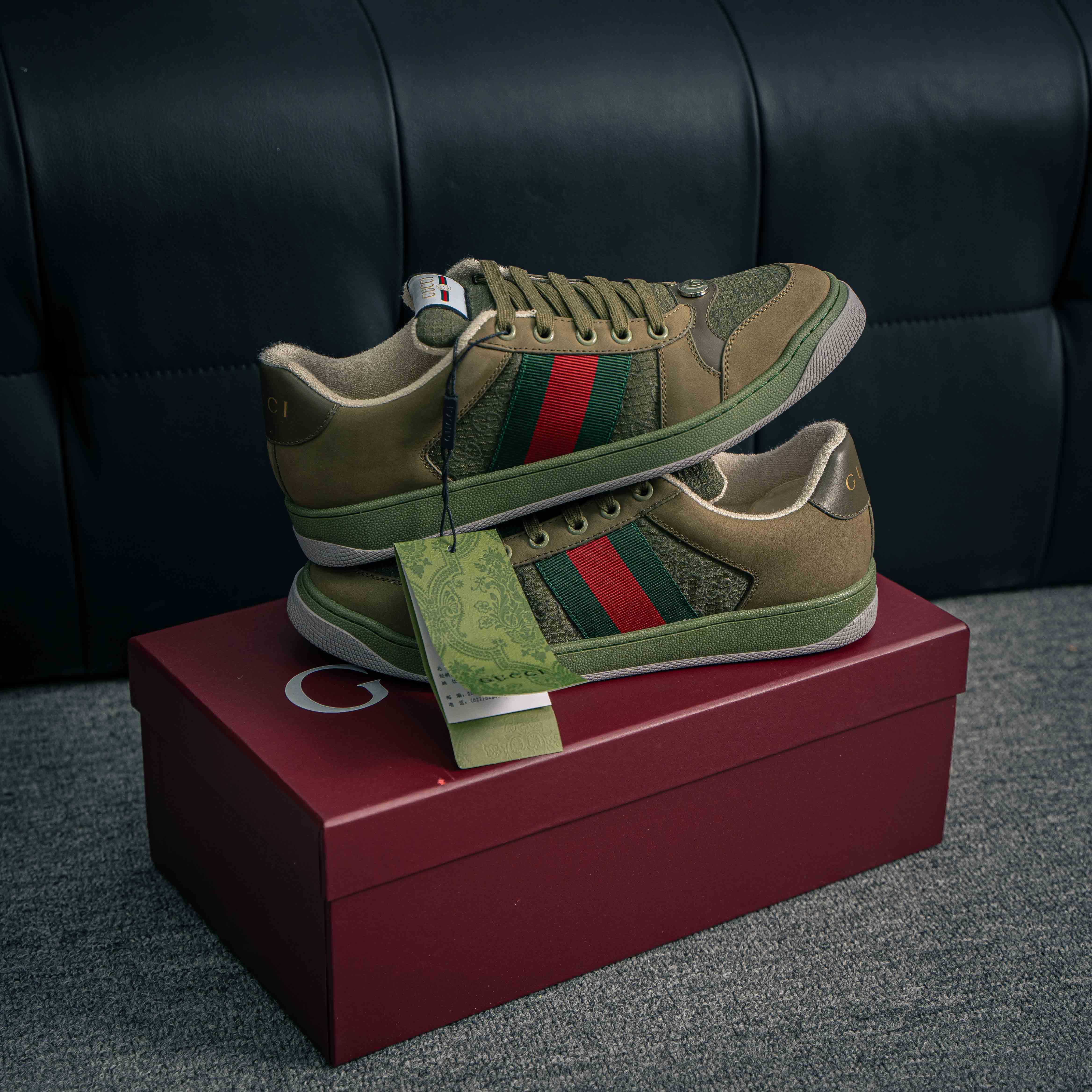 Gucci Men's Screener GG sneakers (1:1)_img_1