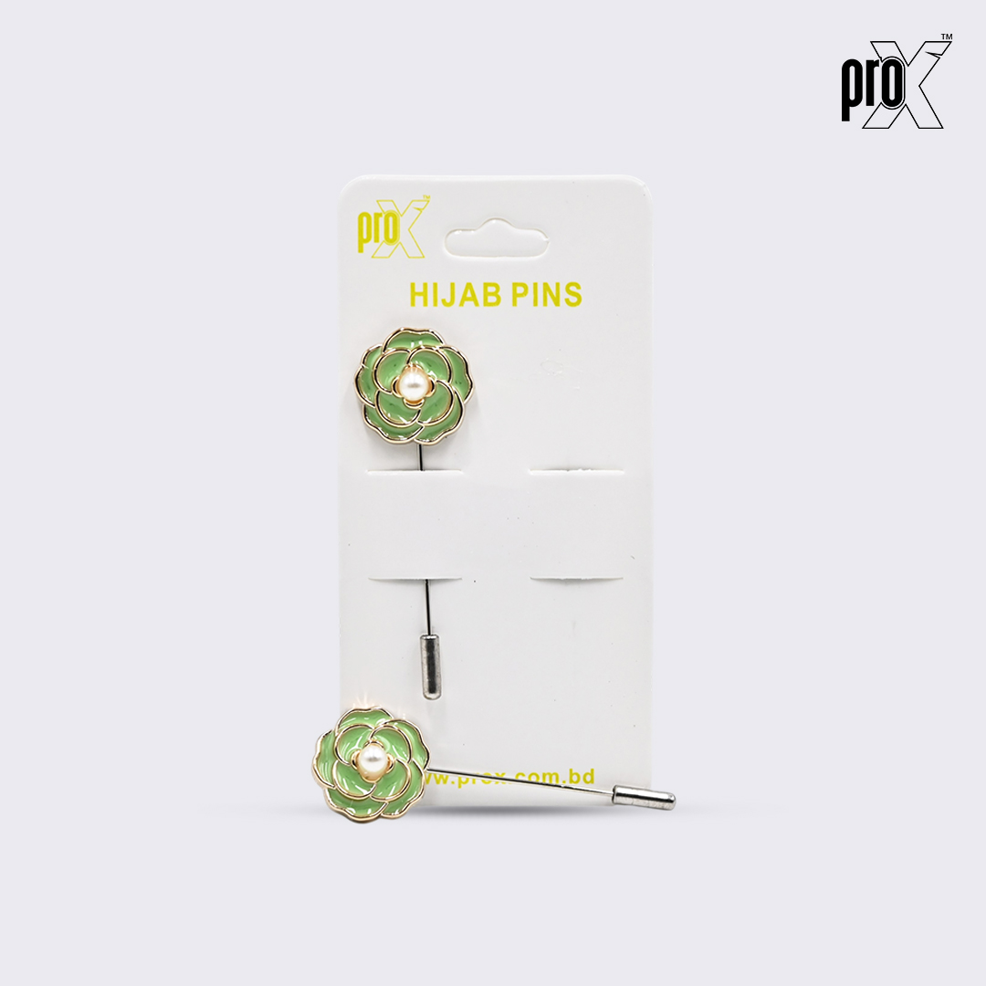 ProX 1 Pair Stick Hijab Pin_HP-501-1_Green_img_1