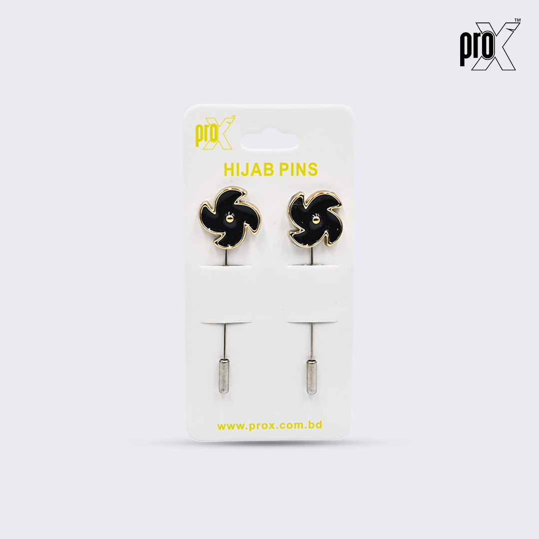 ProX 1 Pair Stick Hijab Pin_HP-501-2_Black