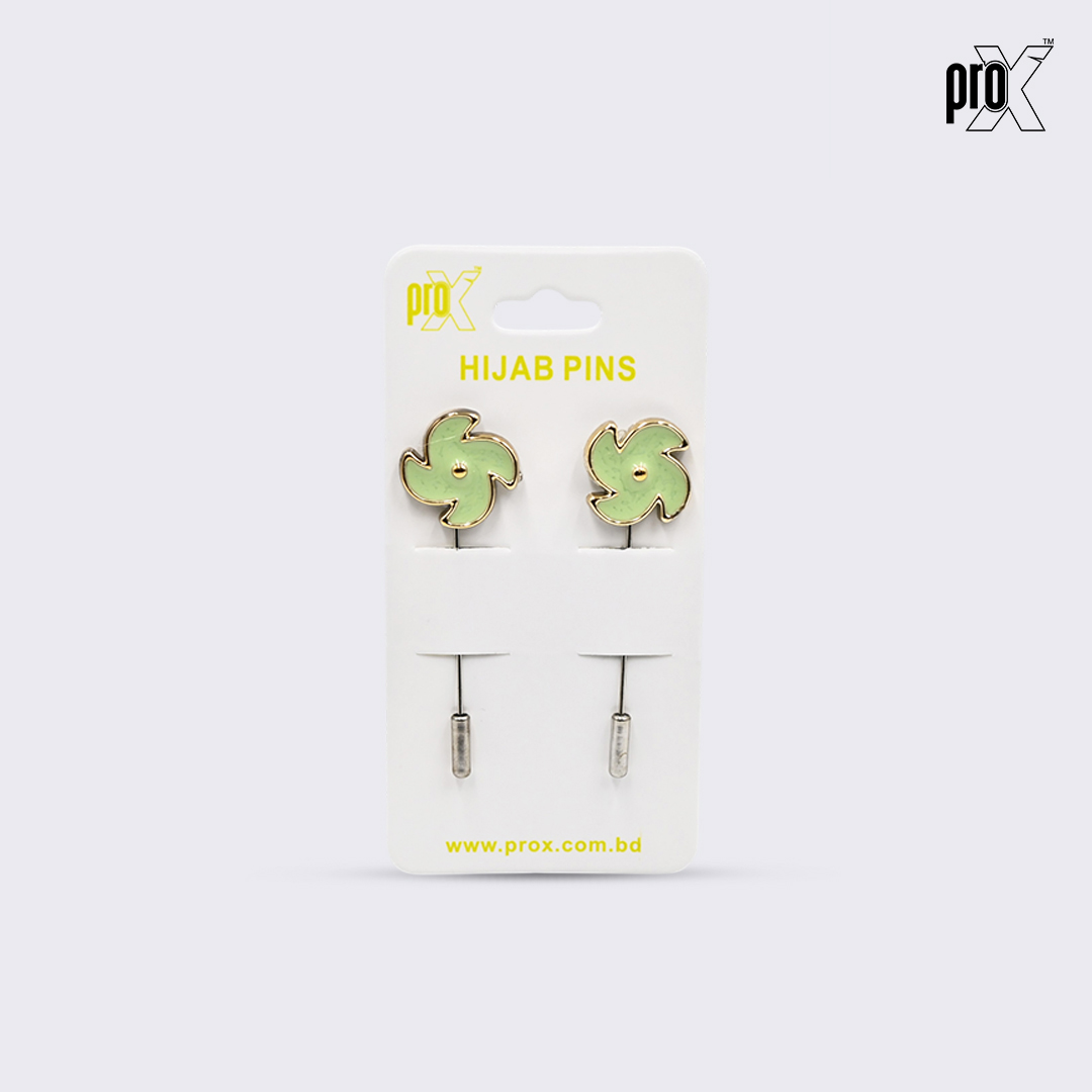 ProX 1 Pair Stick Hijab Pin_HP-501-2_Green