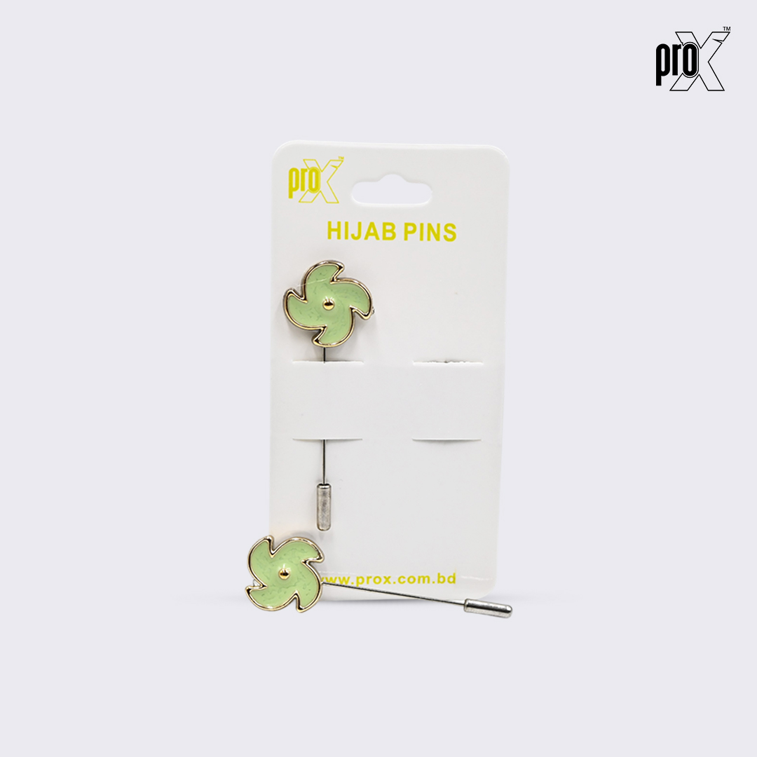 ProX 1 Pair Stick Hijab Pin_HP-501-2_Green_img_1