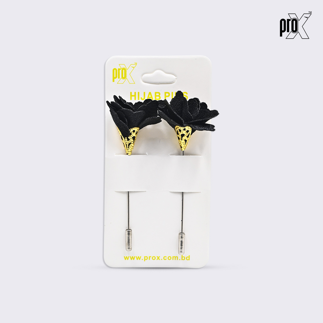 ProX 1 Pair Stick Hijab Pin_HP-501-4_Black_img_0