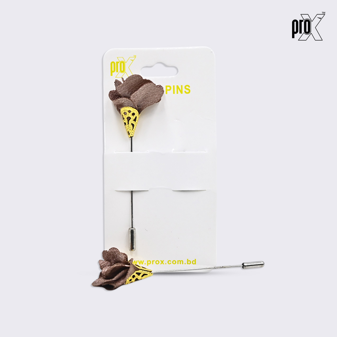 ProX 1 Pair Stick Hijab Pin_HP-501-4_Brown_img_1