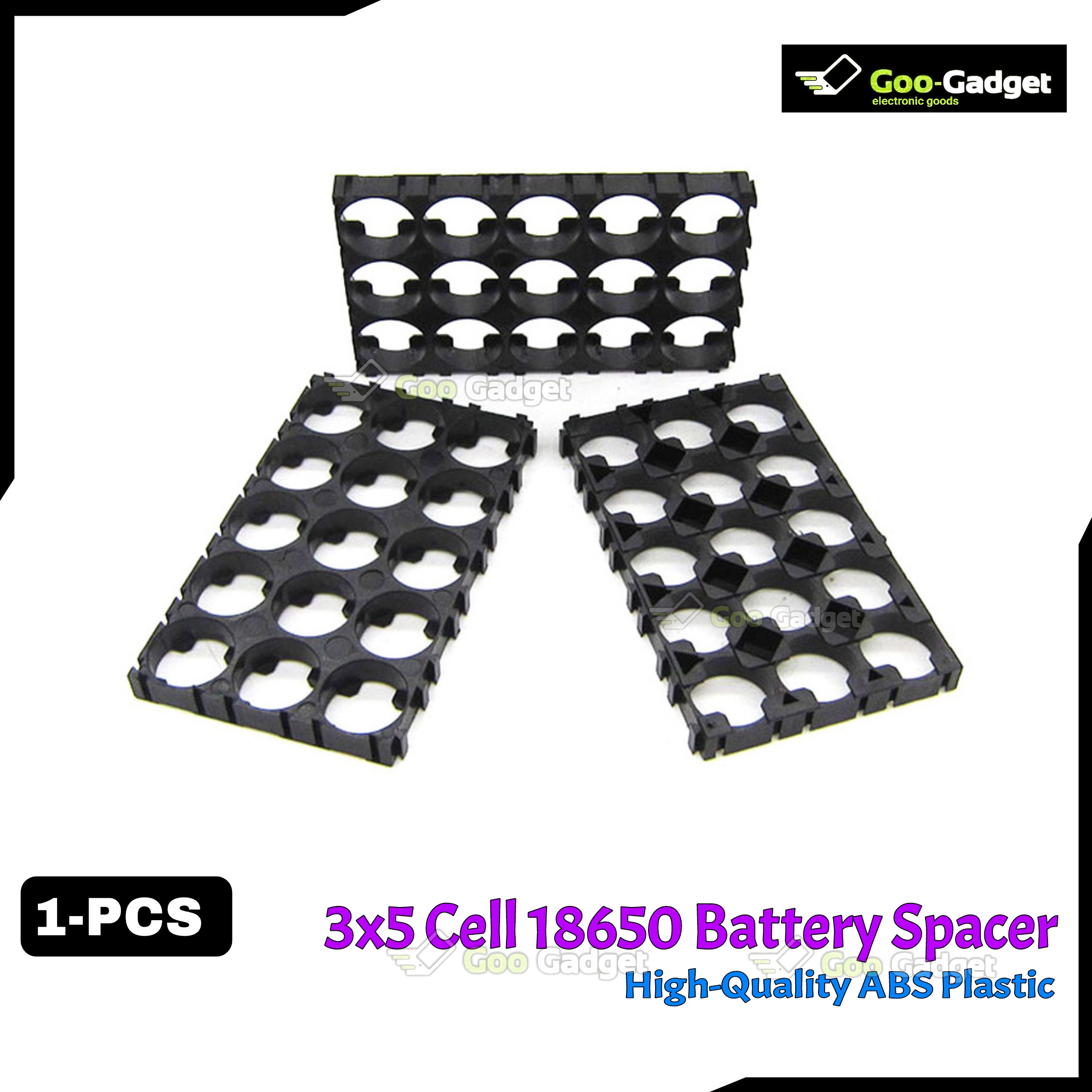 3x5 Cell 18650 Battery Spacer Holder Bracket Radiating Shell Plastic