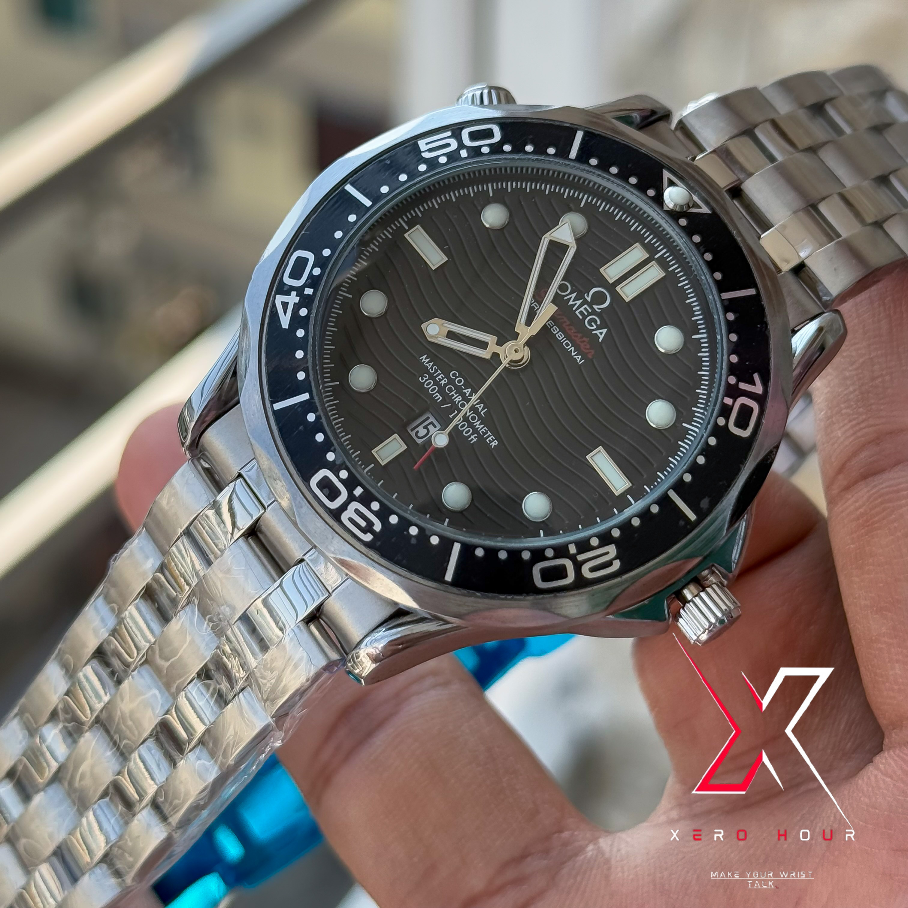 Omega Seamaster | Date just | Black bezel Black dial | AA Grade