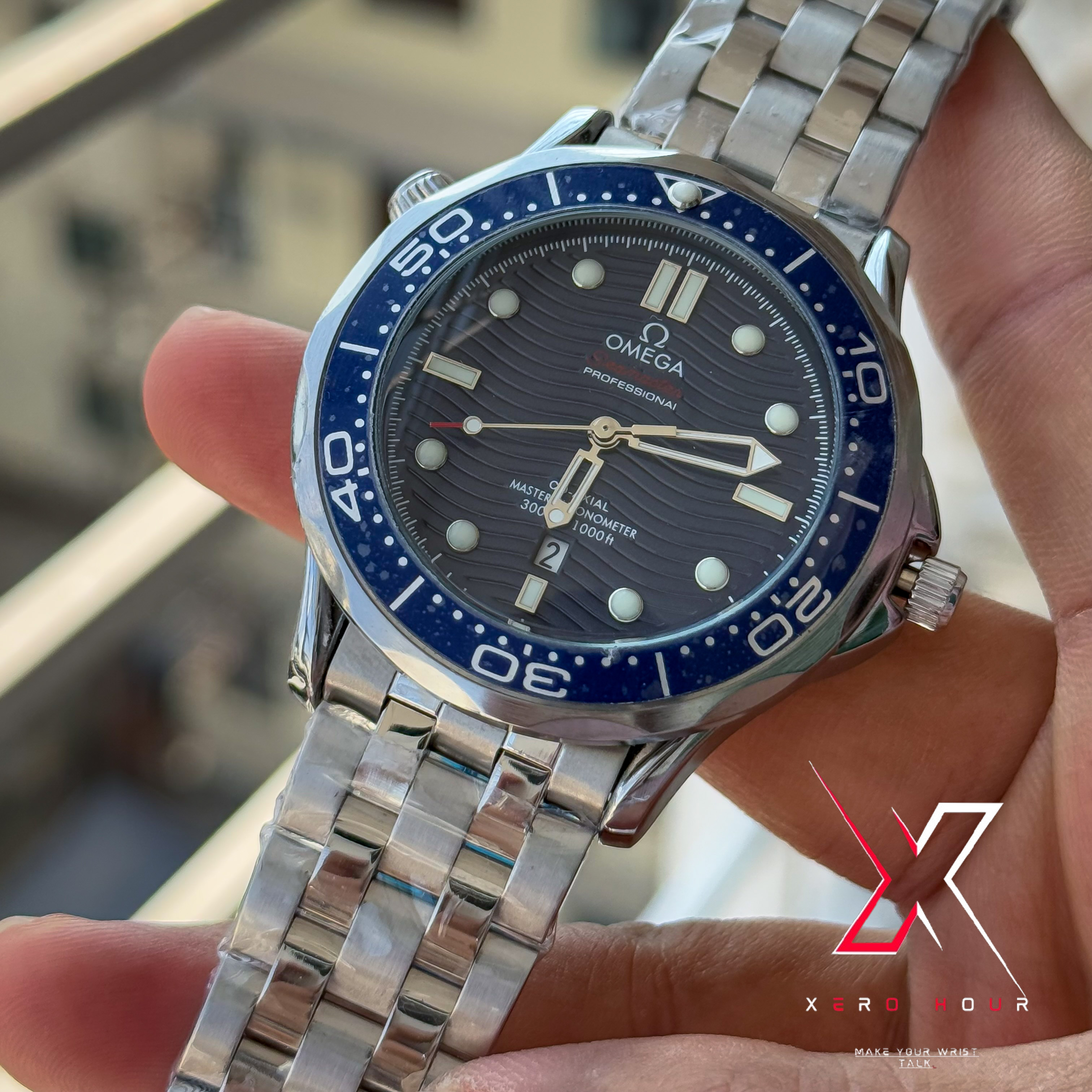 Omega Seamaster | Date just | Blue bezel Blue dial | AA Grade_img_5