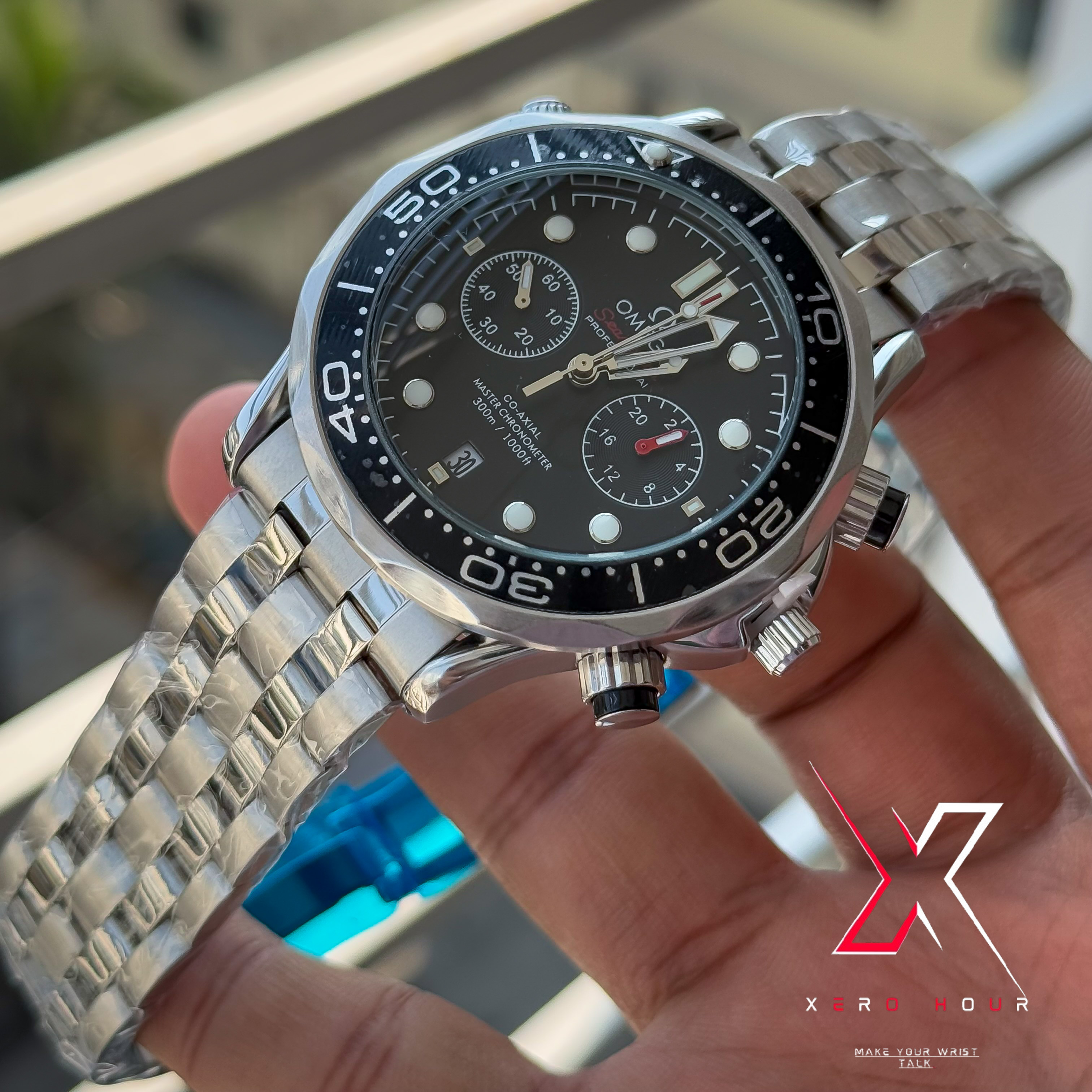 Omega Seamaster | Date just | Black bezel Black dial | AA Grade