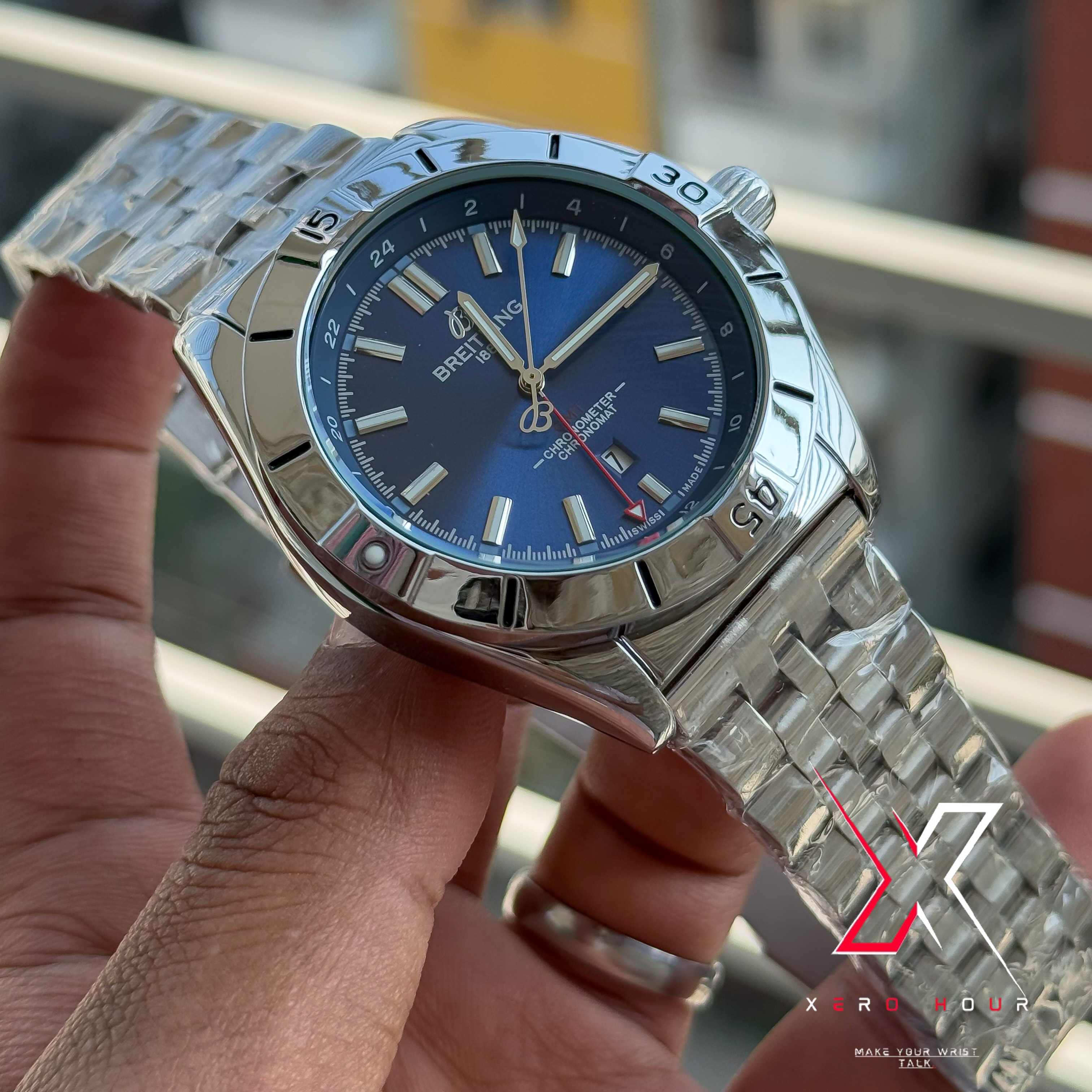 Breitling Chain  Date Just | Blue dial | AA Grade