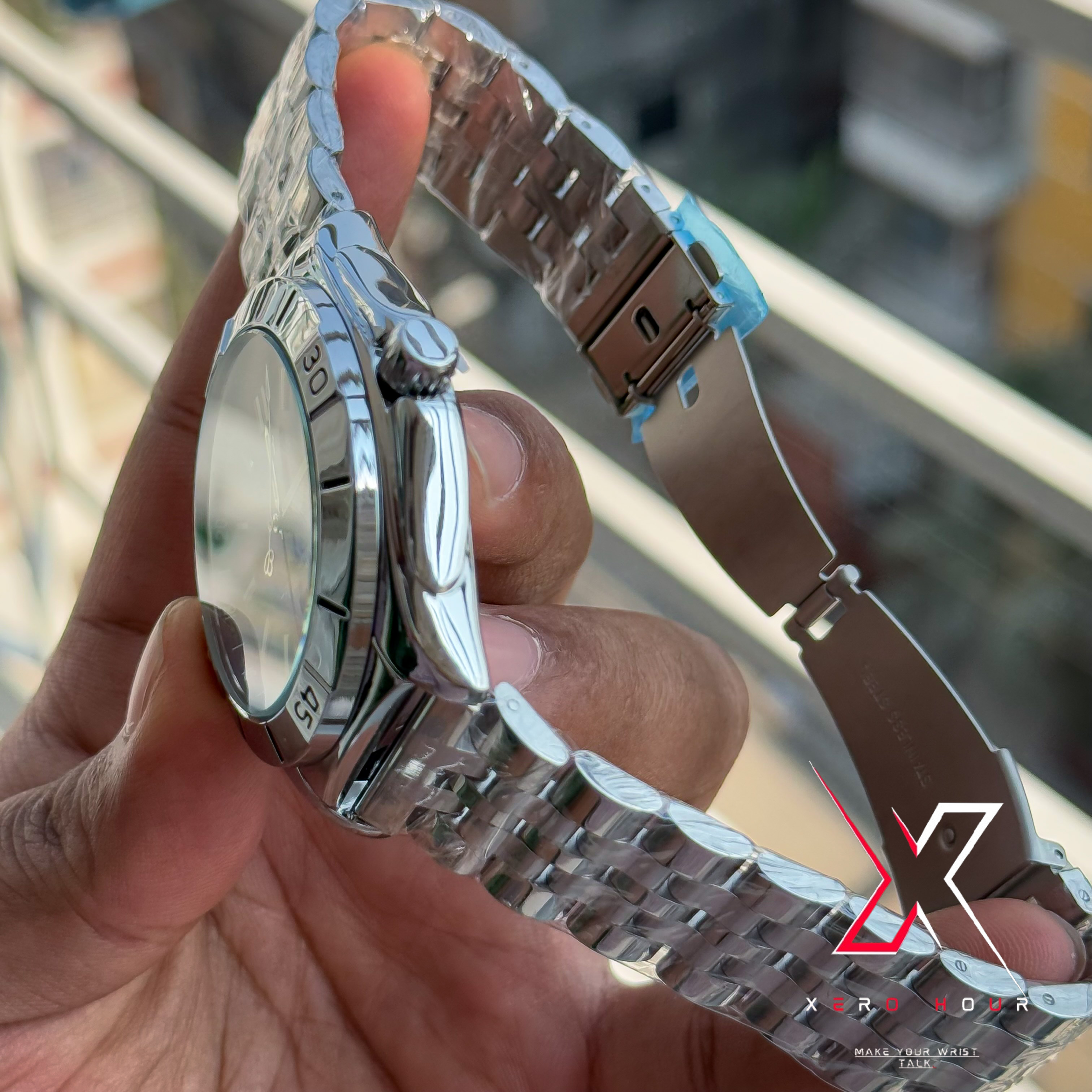 Breitling Chain  Date Just | Blue dial | AA Grade_img_1