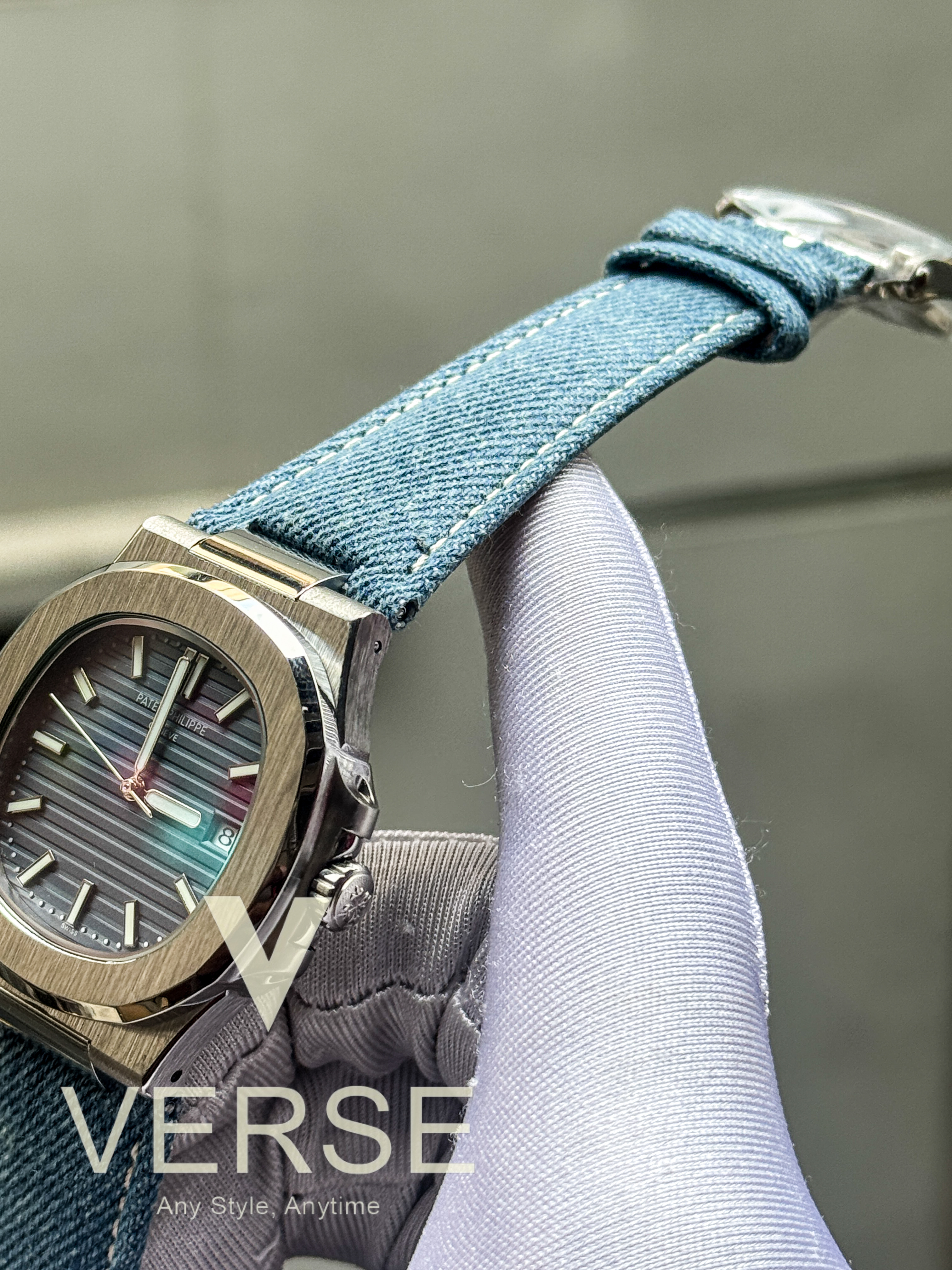 Patek Phlippe Nautilus Denim belt AAA Auto_img_3
