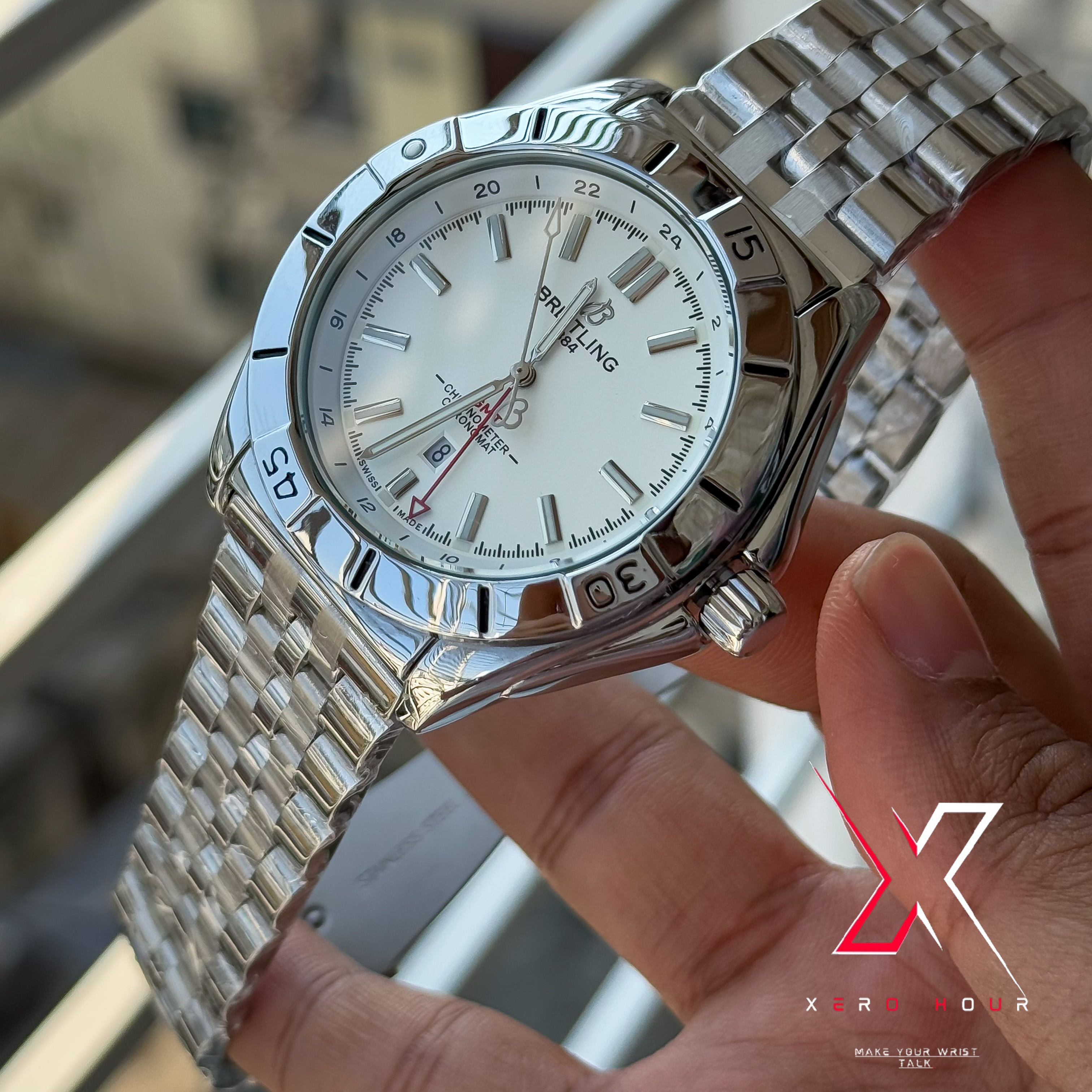 Breitling Chain  Date Just | White dial | AA Grade