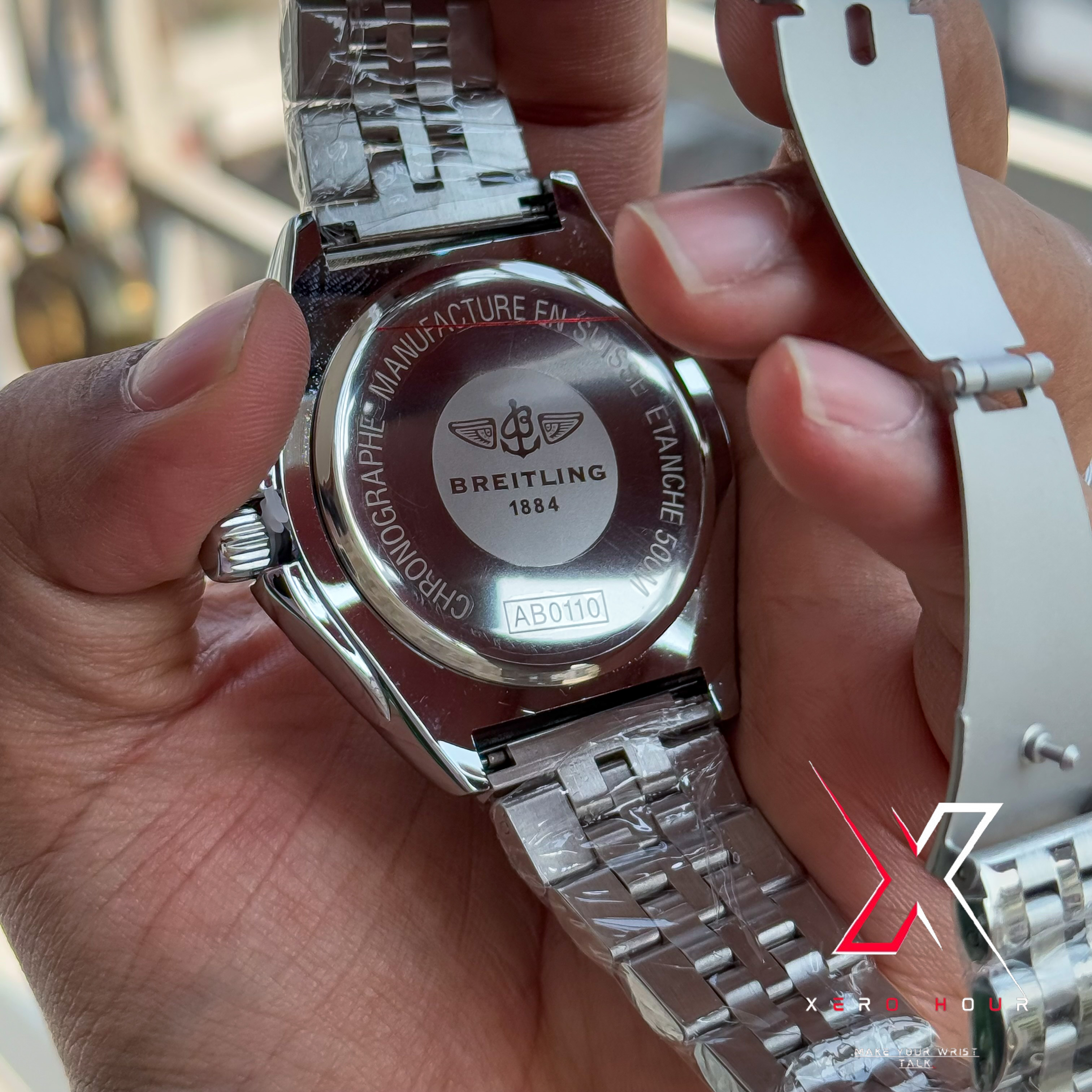 Breitling Chain  Date Just | White dial | AA Grade_img_1