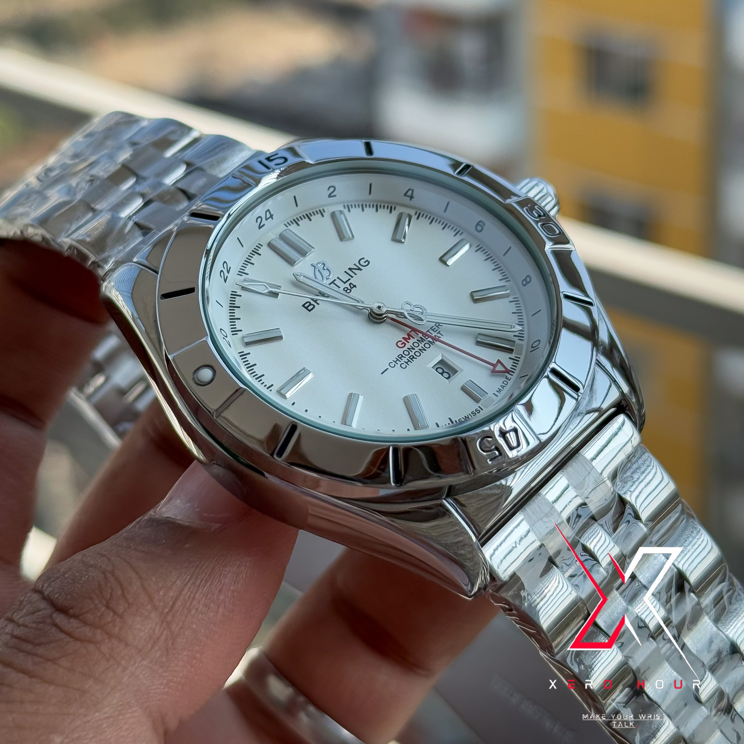 Breitling Chain  Date Just | White dial | AA Grade_img_3