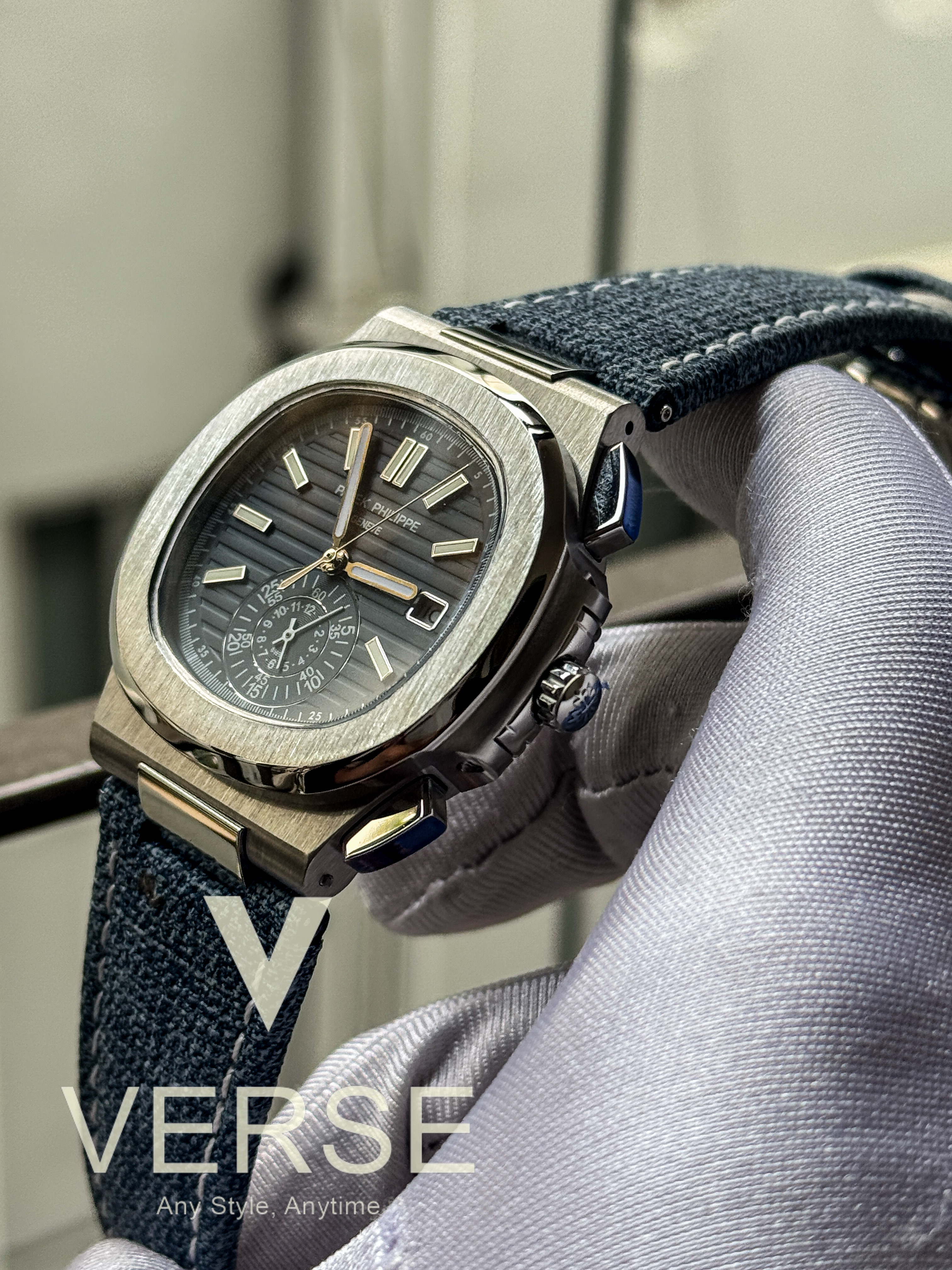 Patek Phlippe Denim Belt 5980 Euro_img_1