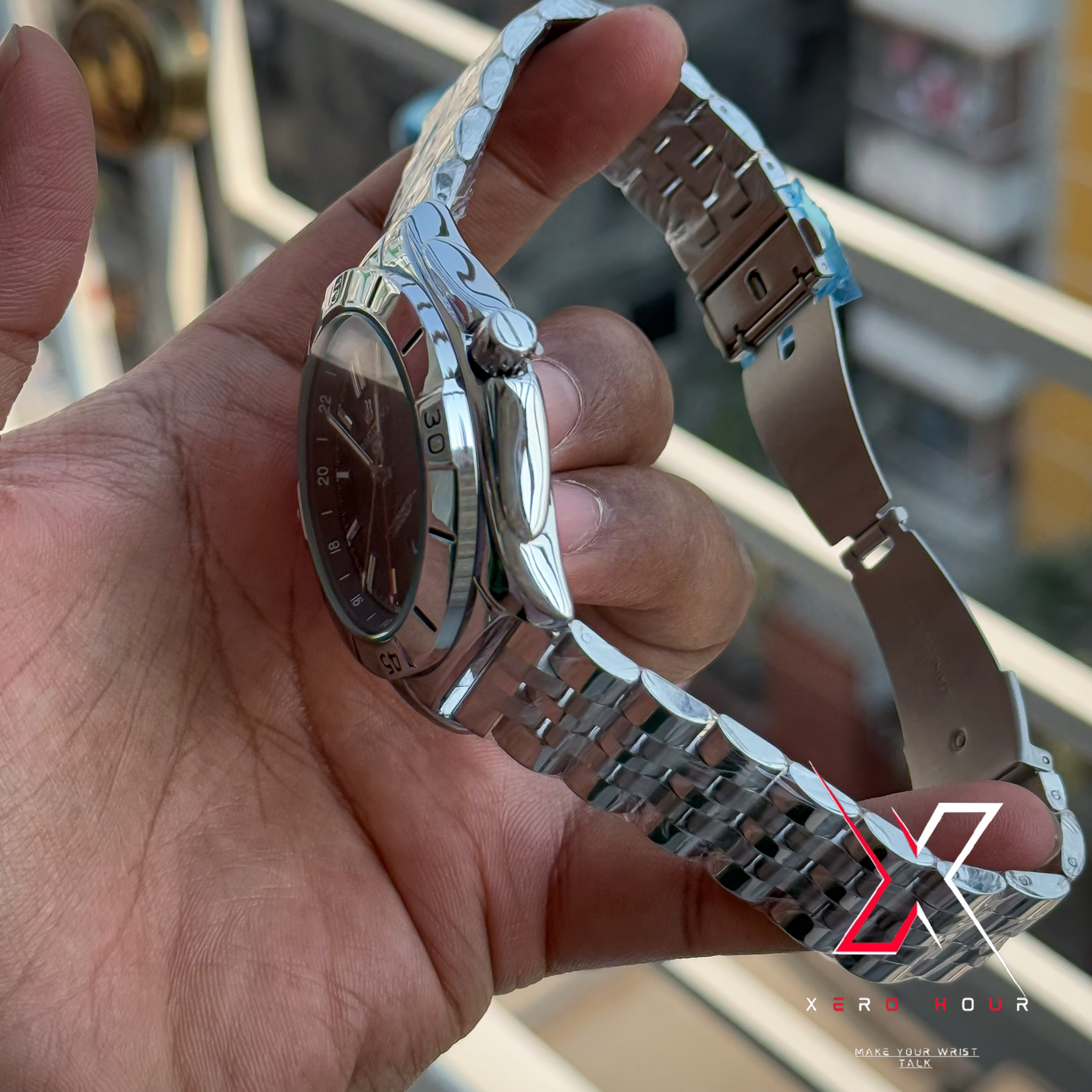 Breitling Chain Date Just | Black dial | AA Grade_img_7