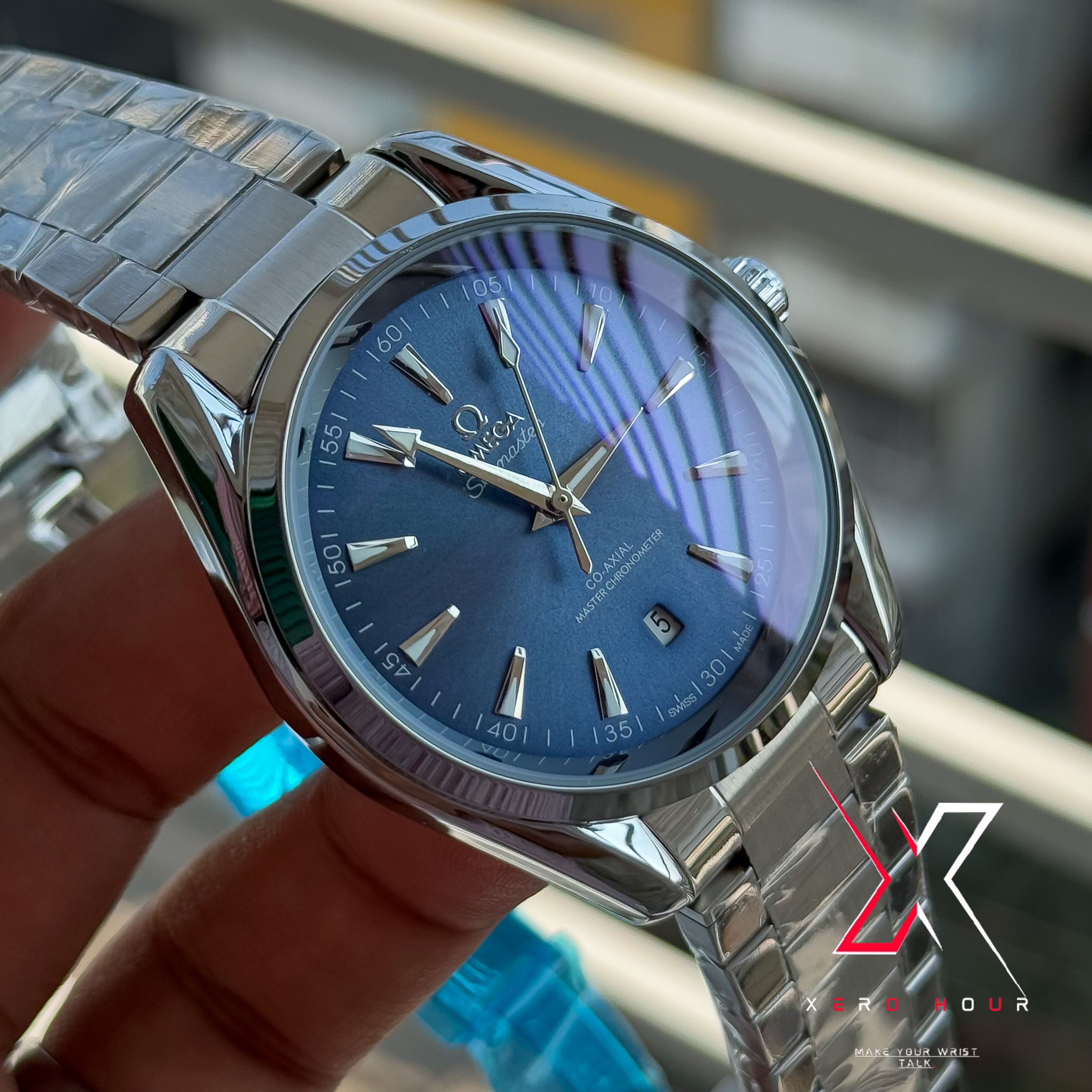 Omega Aqua Terra | Automatic Movement | Blue Dial | AA Grade_img_2