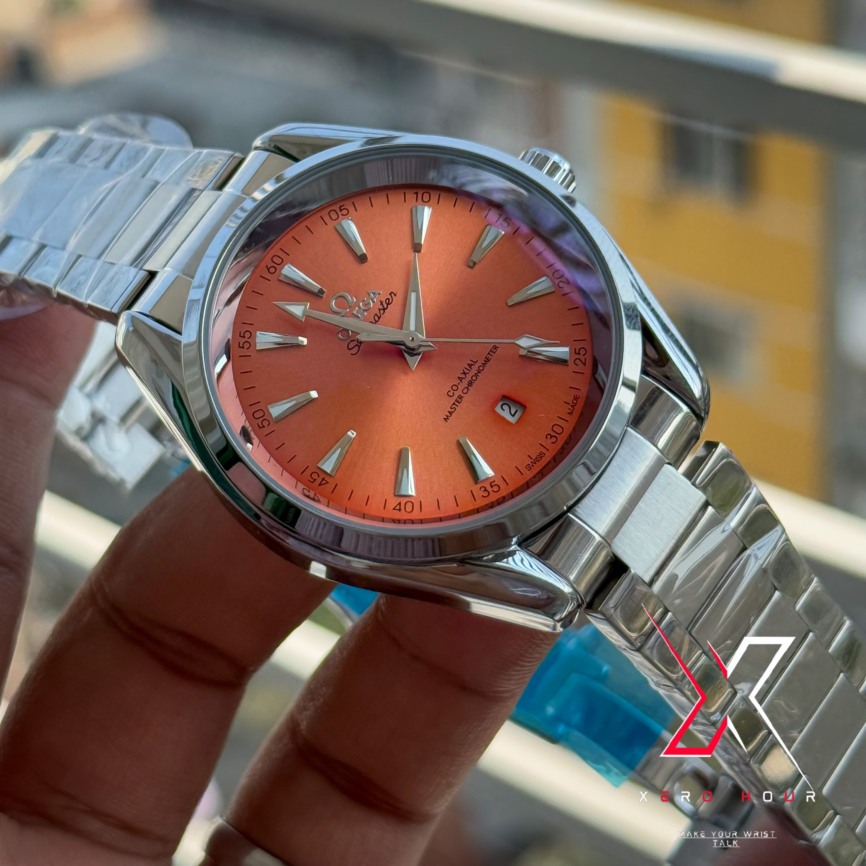 Omega Aqua Terra | Automatic Movement | Orange Dial | AA Grade_img_2