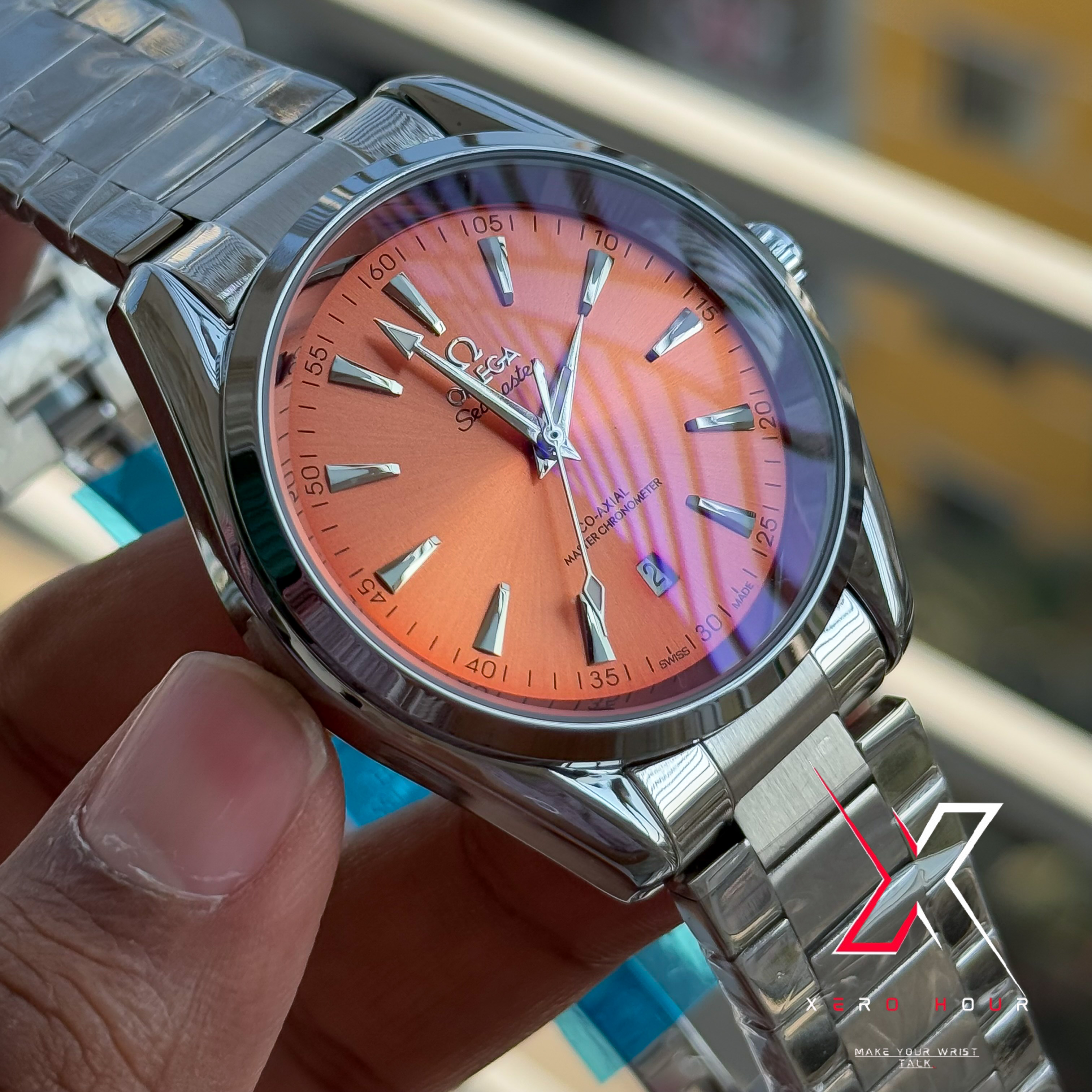 Omega Aqua Terra | Automatic Movement | Orange Dial | AA Grade_img_4
