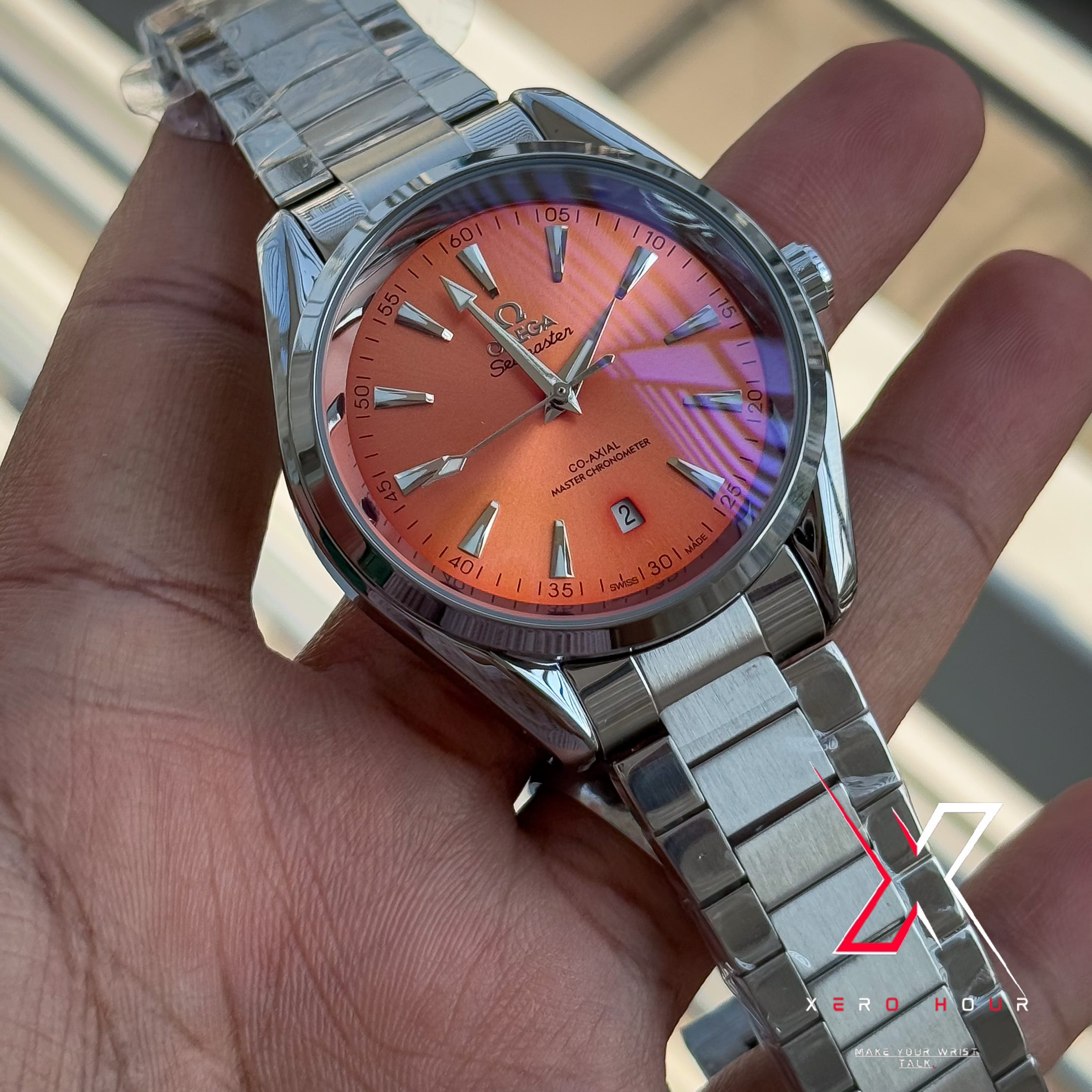 Omega Aqua Terra | Automatic Movement | Orange Dial | AA Grade_img_7