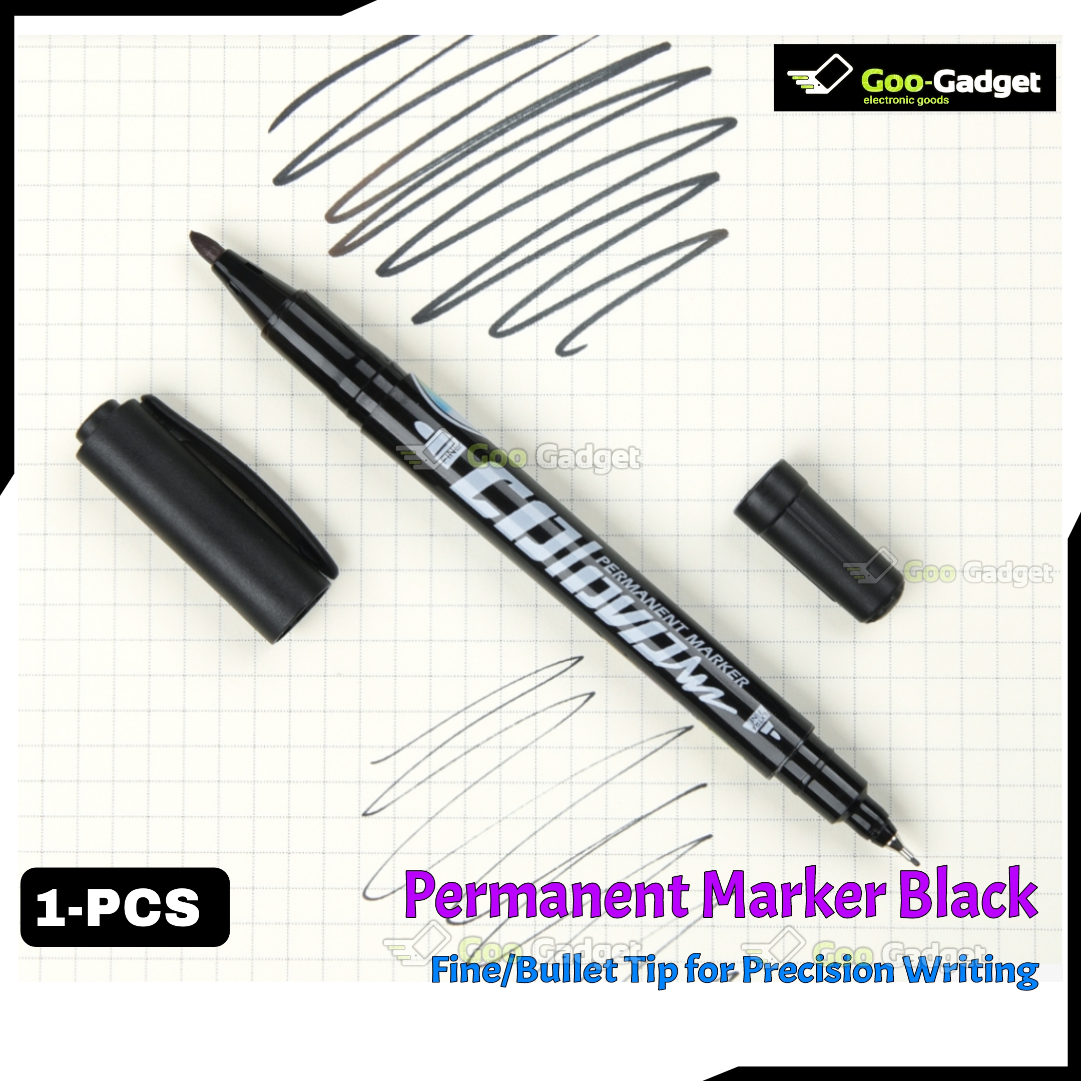 Gxin G-107 Black Permanent Marker