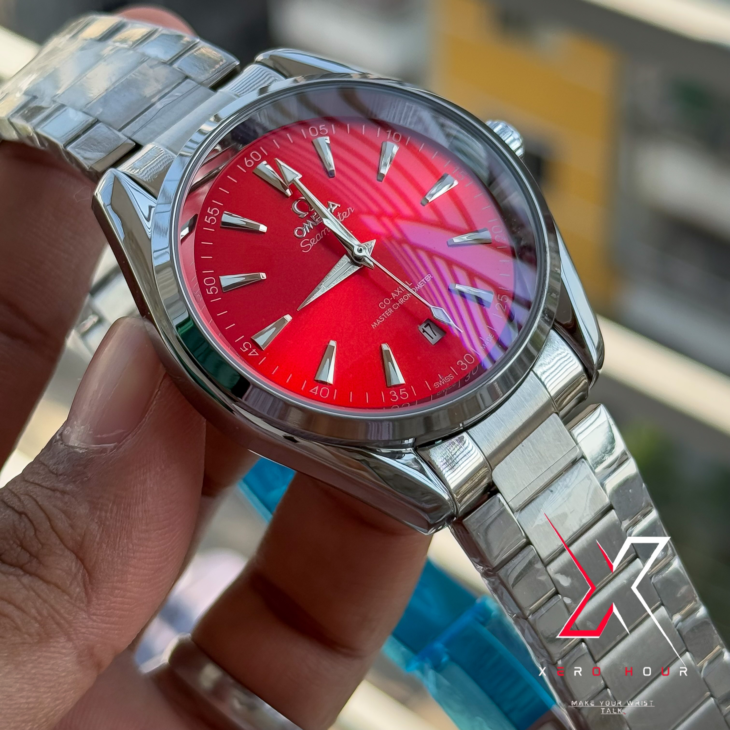 Omega Aqua Terra | Automatic Movement | Red Dial | AA Grade_img_1