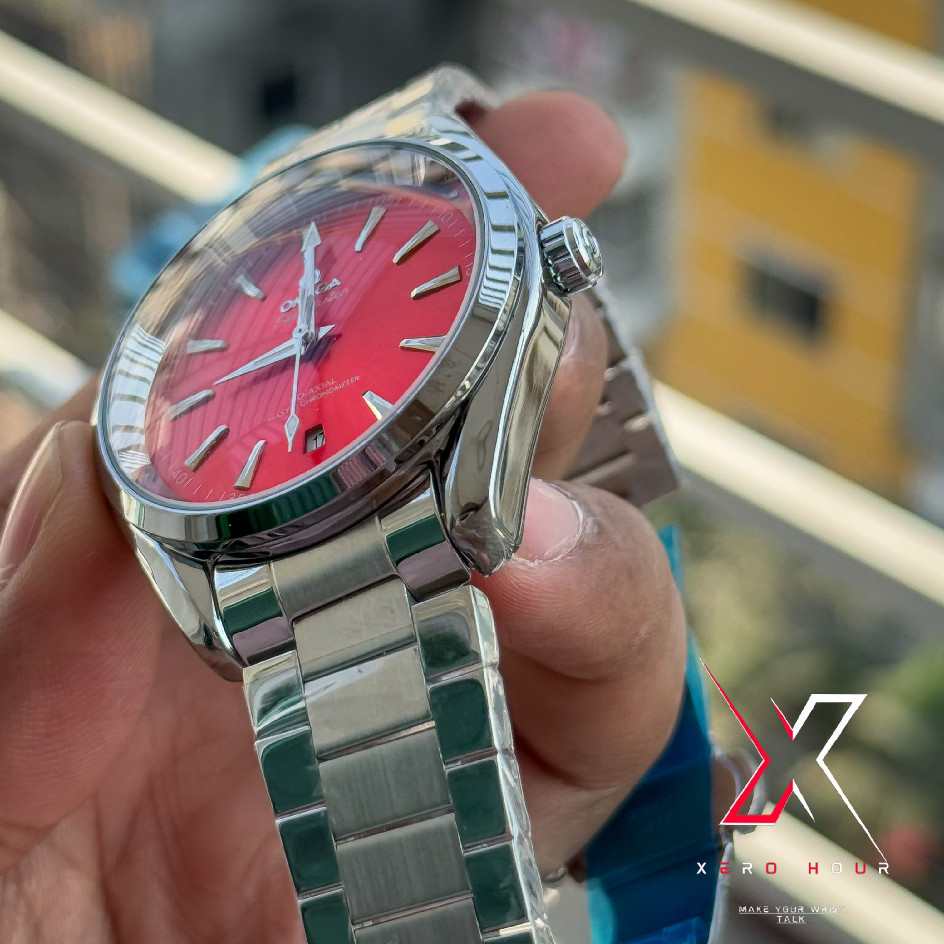 Omega Aqua Terra | Automatic Movement | Red Dial | AA Grade_img_2