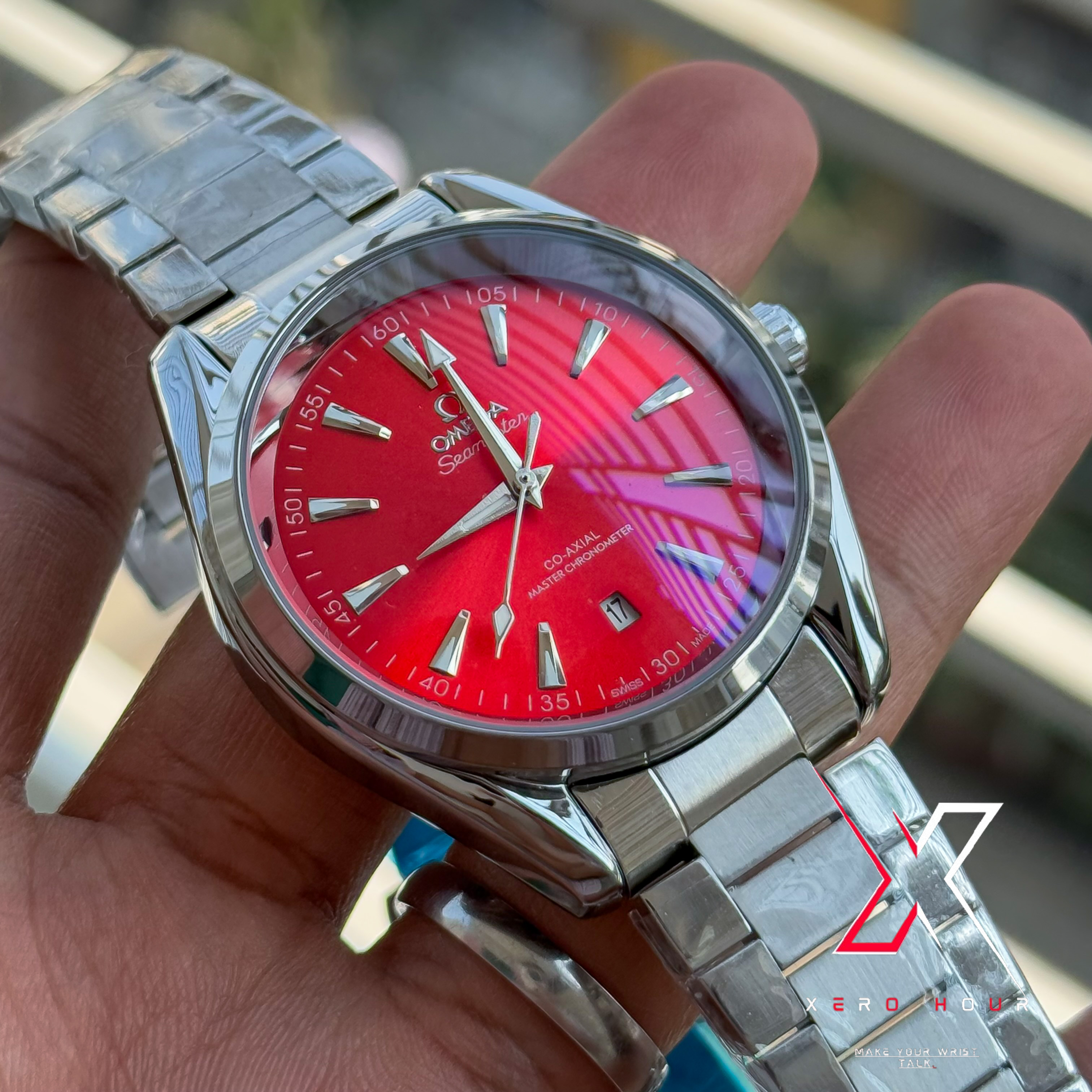 Omega Aqua Terra | Automatic Movement | Red Dial | AA Grade_img_3