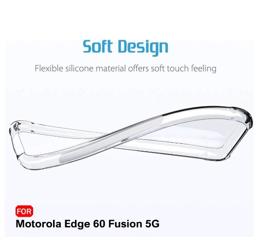 Motorola Edge 60 Fusion Soft Case Silicone Tranaparent Phone Case Water Tpu With Camera Protector Motorola Edge 60 Fusion 5G Back Cover Soft Transparent Phone Case_img_2