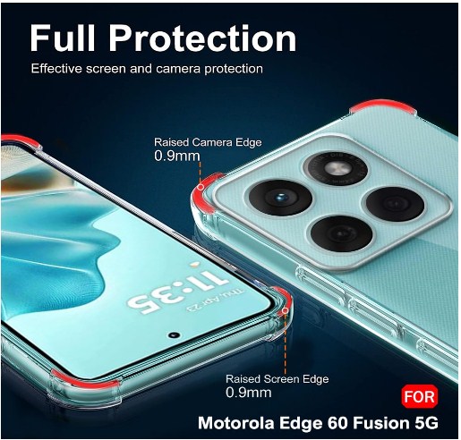 Motorola Edge 60 Fusion Soft Case Silicone Tranaparent Phone Case Water Tpu With Camera Protector Motorola Edge 60 Fusion 5G Back Cover Soft Transparent Phone Case_img_5