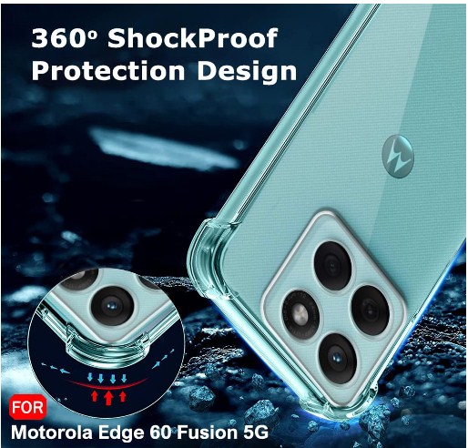 Motorola Edge 60 Fusion Soft Case Silicone Tranaparent Phone Case Water Tpu With Camera Protector Motorola Edge 60 Fusion 5G Back Cover Soft Transparent Phone Case_img_4