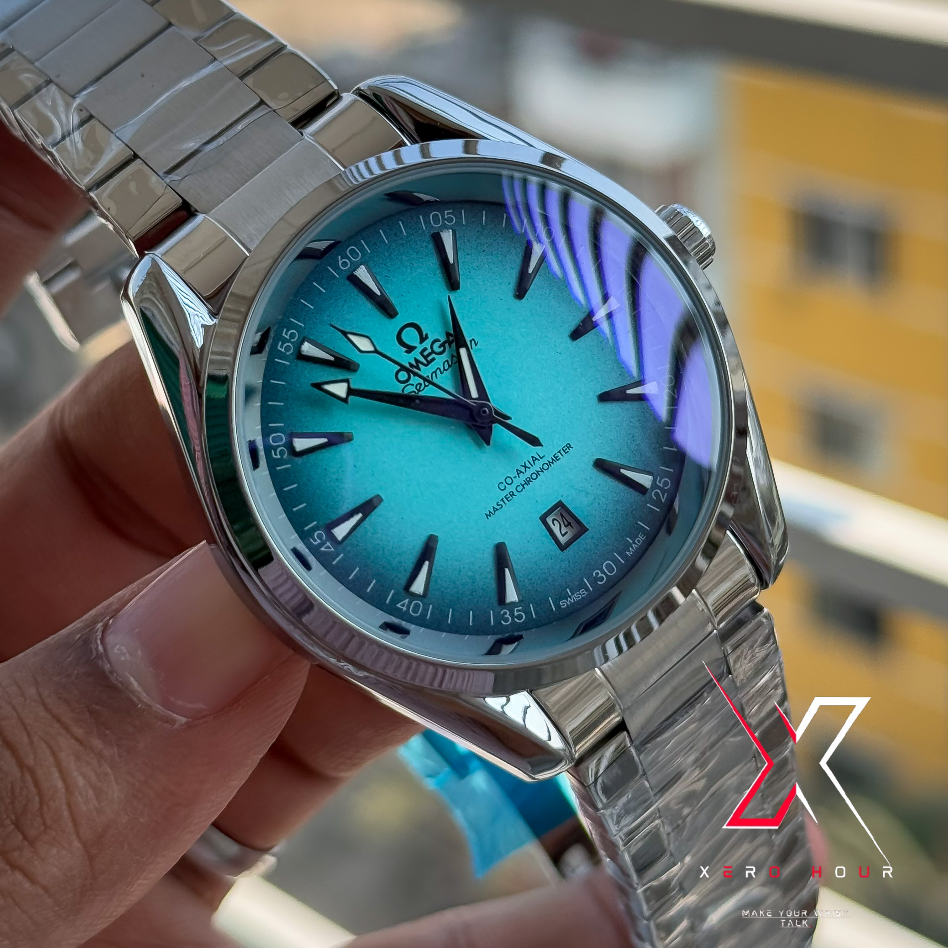 Omega Aqua Terra | Quartz Movement | Aqua Blue Dial | AA Grade_img_3