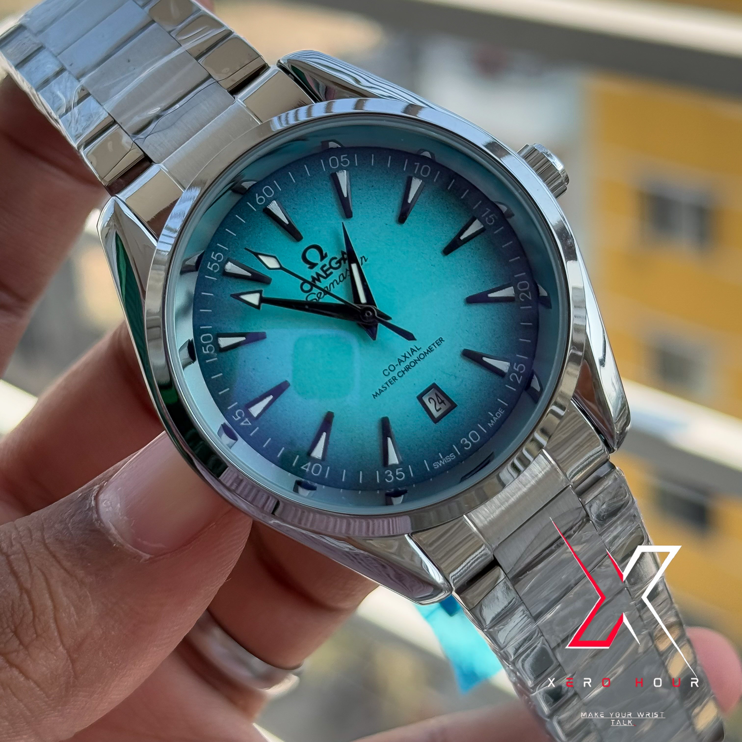 Omega Aqua Terra | Quartz Movement | Aqua Blue Dial | AA Grade_img_4