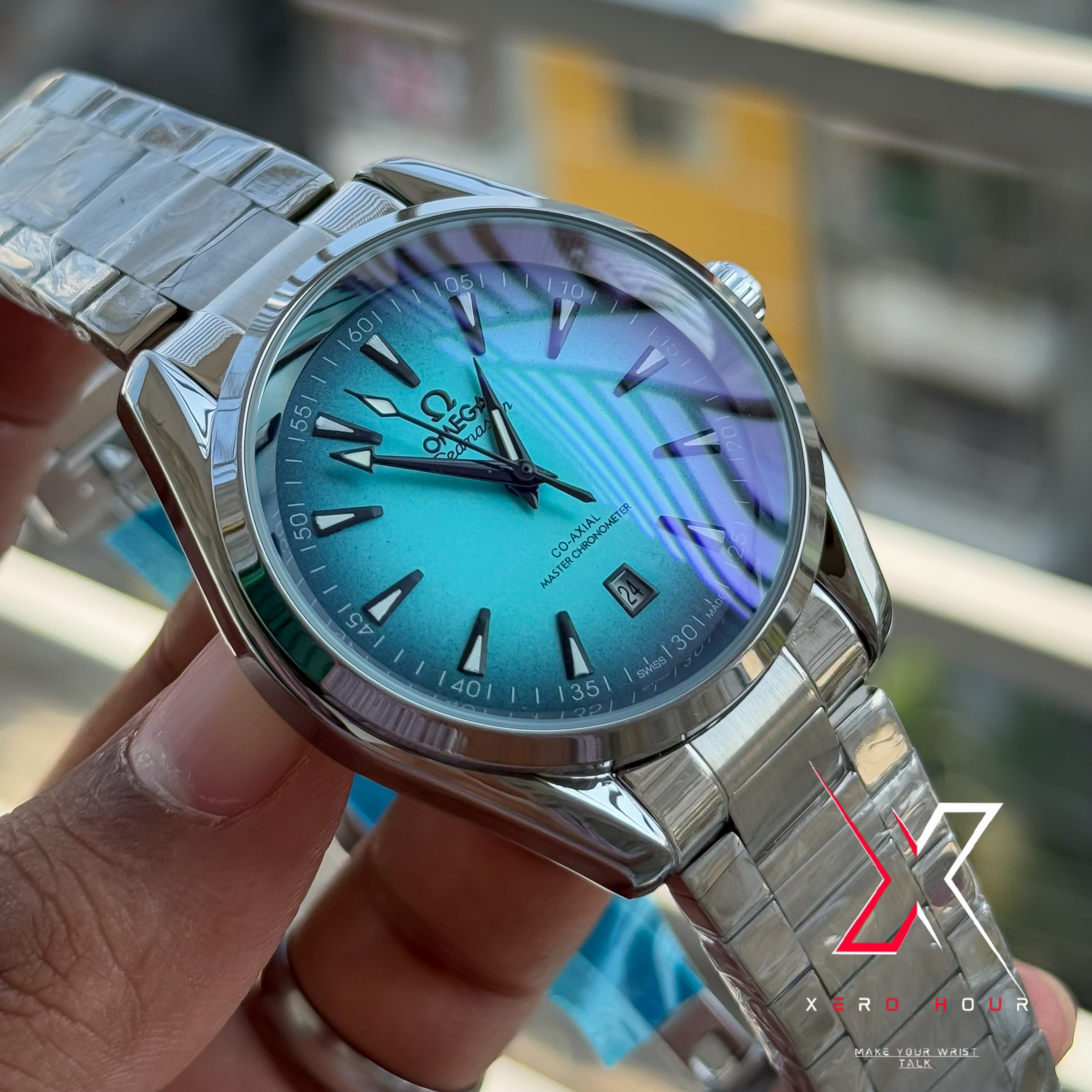 Omega Aqua Terra | Quartz Movement | Aqua Blue Dial | AA Grade_img_7