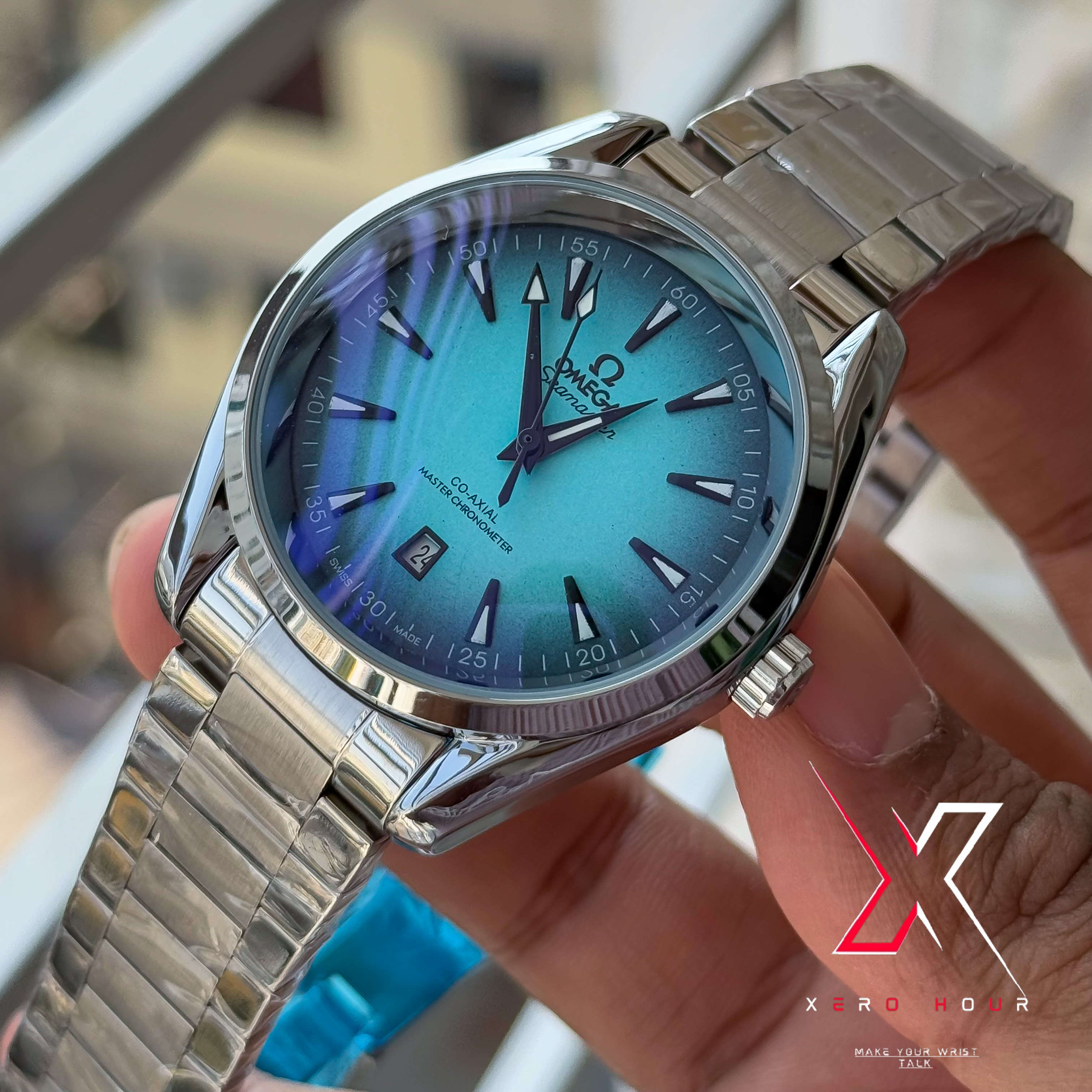 Omega Aqua Terra | Automatic Movement | Aqua Blue Dial | AA Grade_img_6