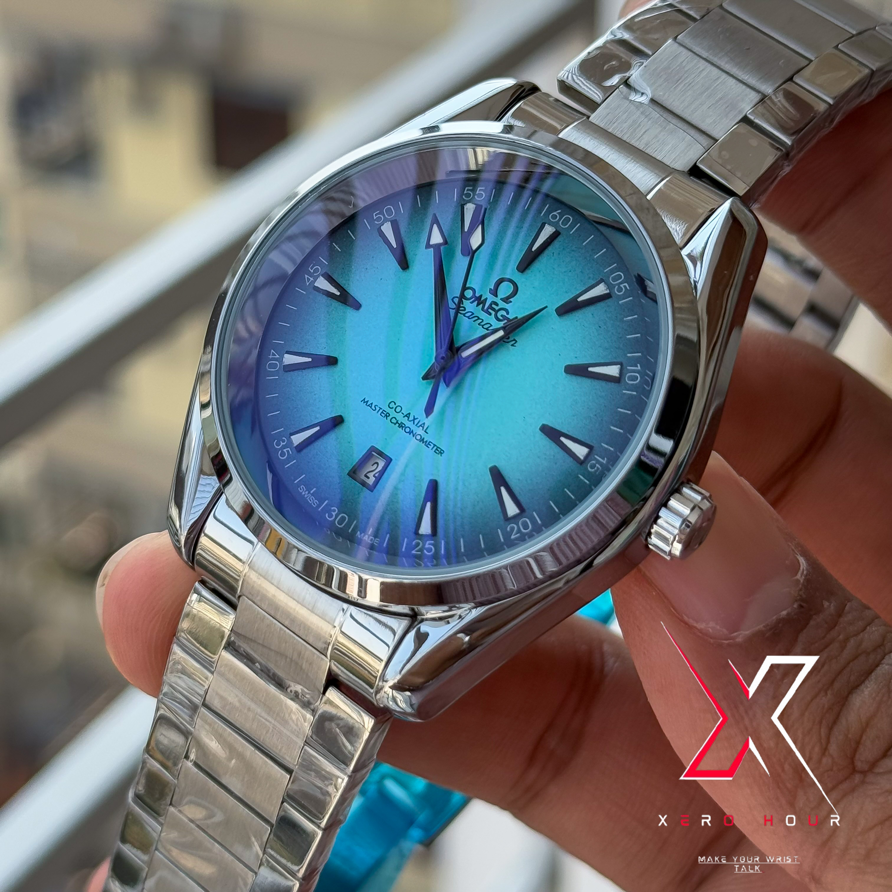 Omega Aqua Terra | Quartz Movement | Aqua Blue Dial | AA Grade_img_8