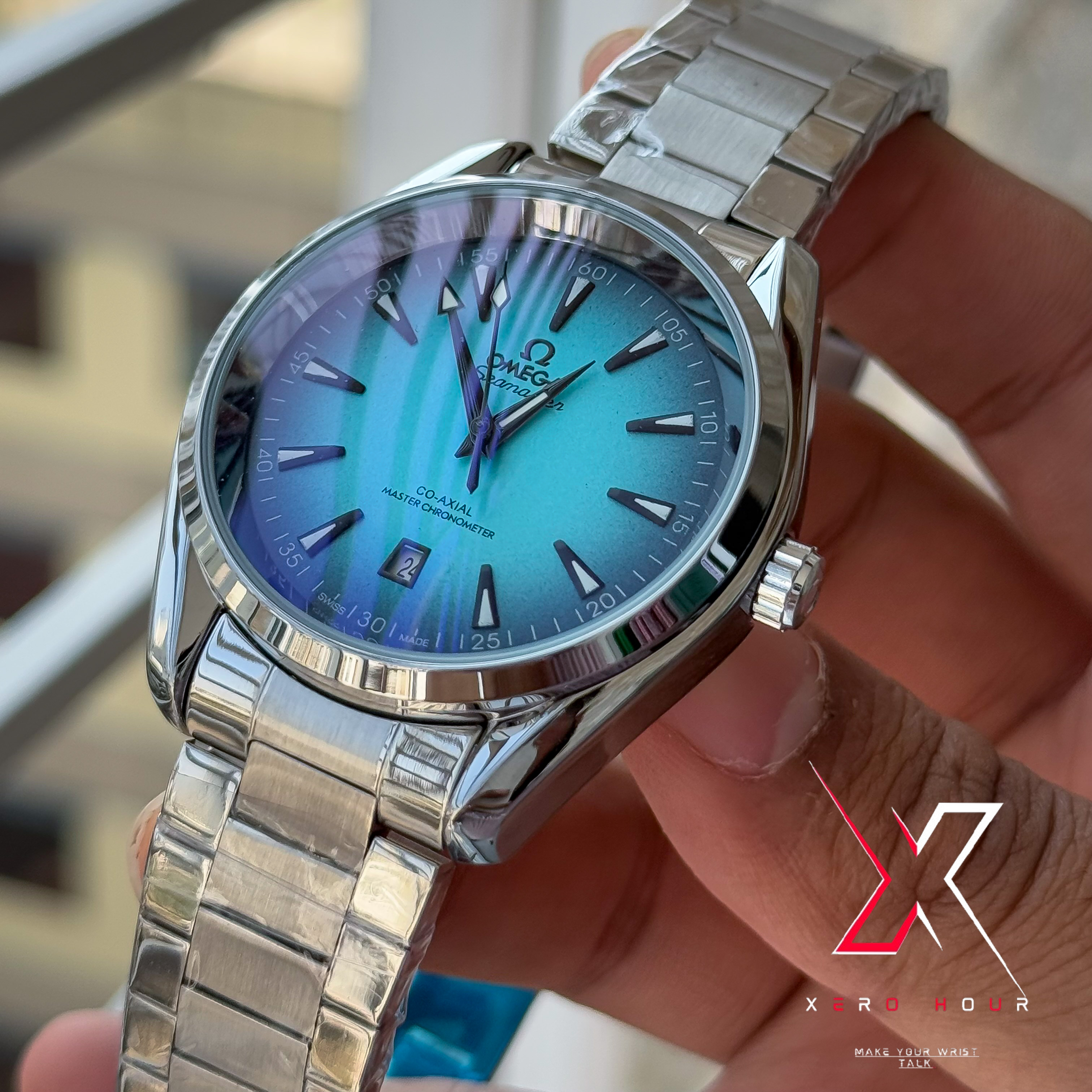 Omega Aqua Terra | Automatic Movement | Aqua Blue Dial | AA Grade_img_8