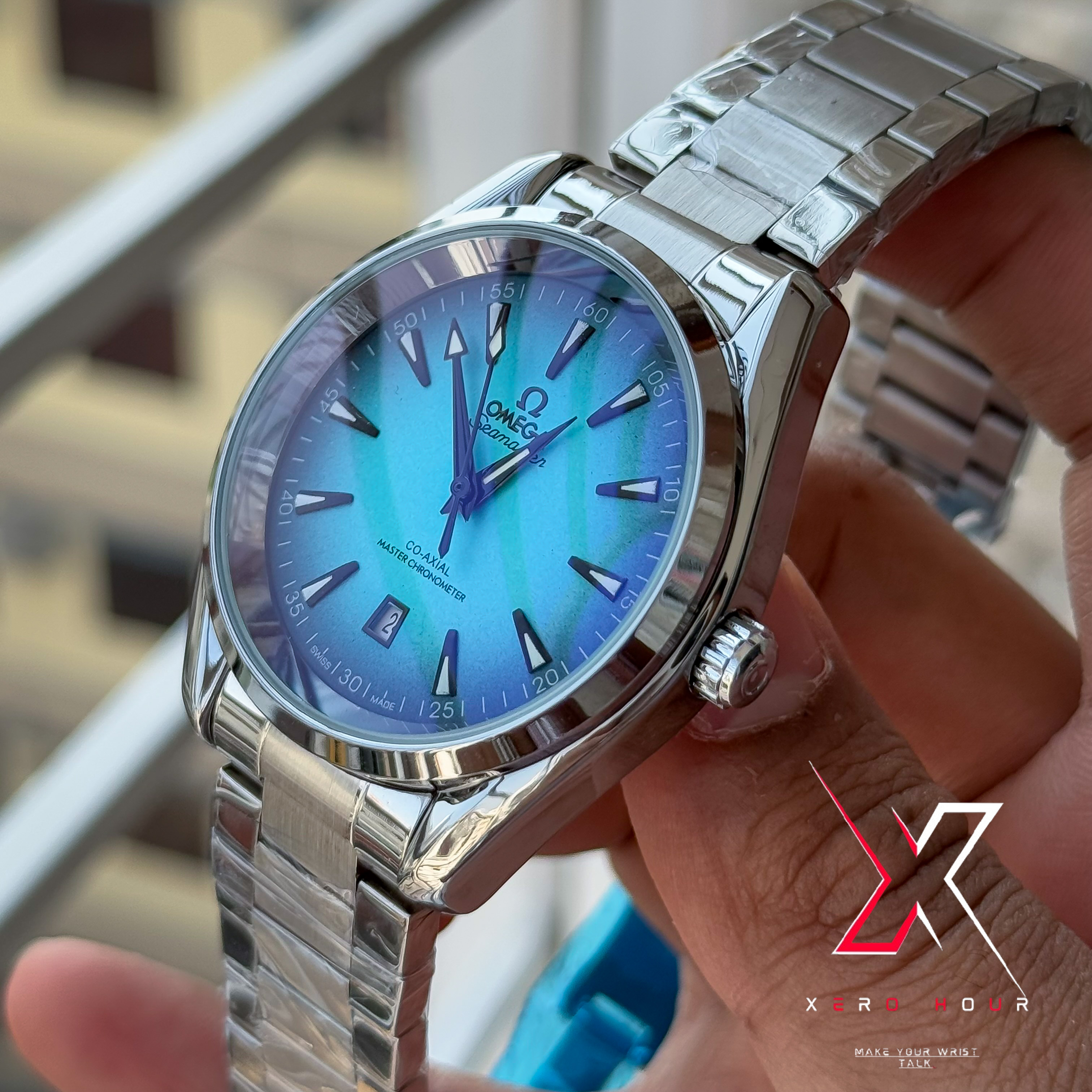 Omega Aqua Terra | Automatic Movement | Aqua Blue Dial | AA Grade_img_10