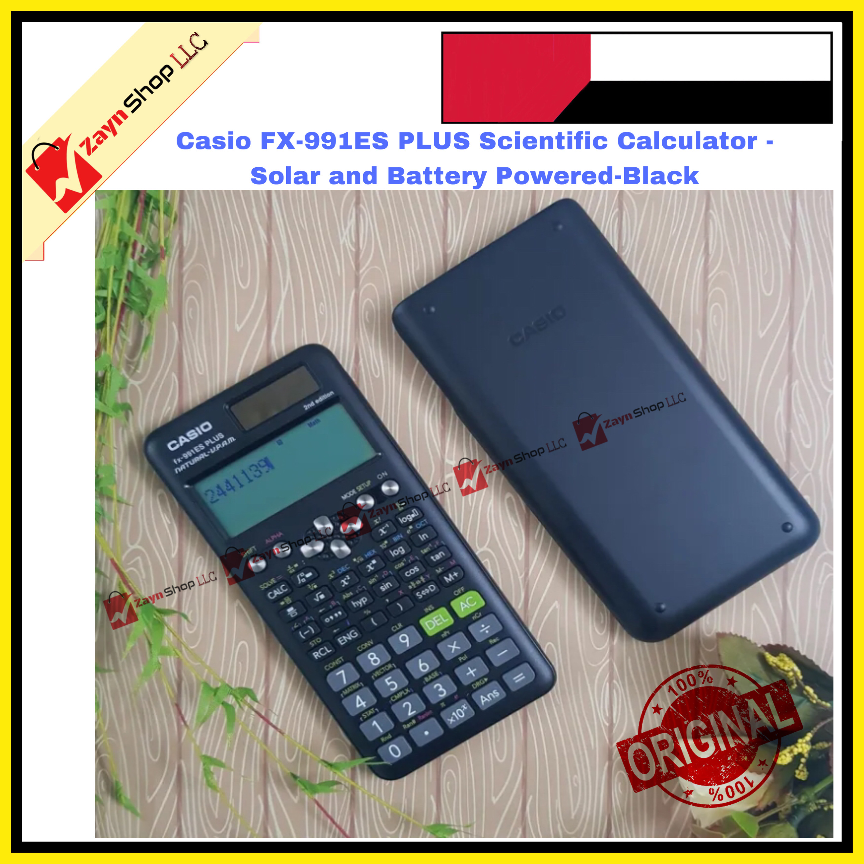 Casio FX-991ES PLUS- Scientific Calculator - Solar and Battery Powered-Black_img_2