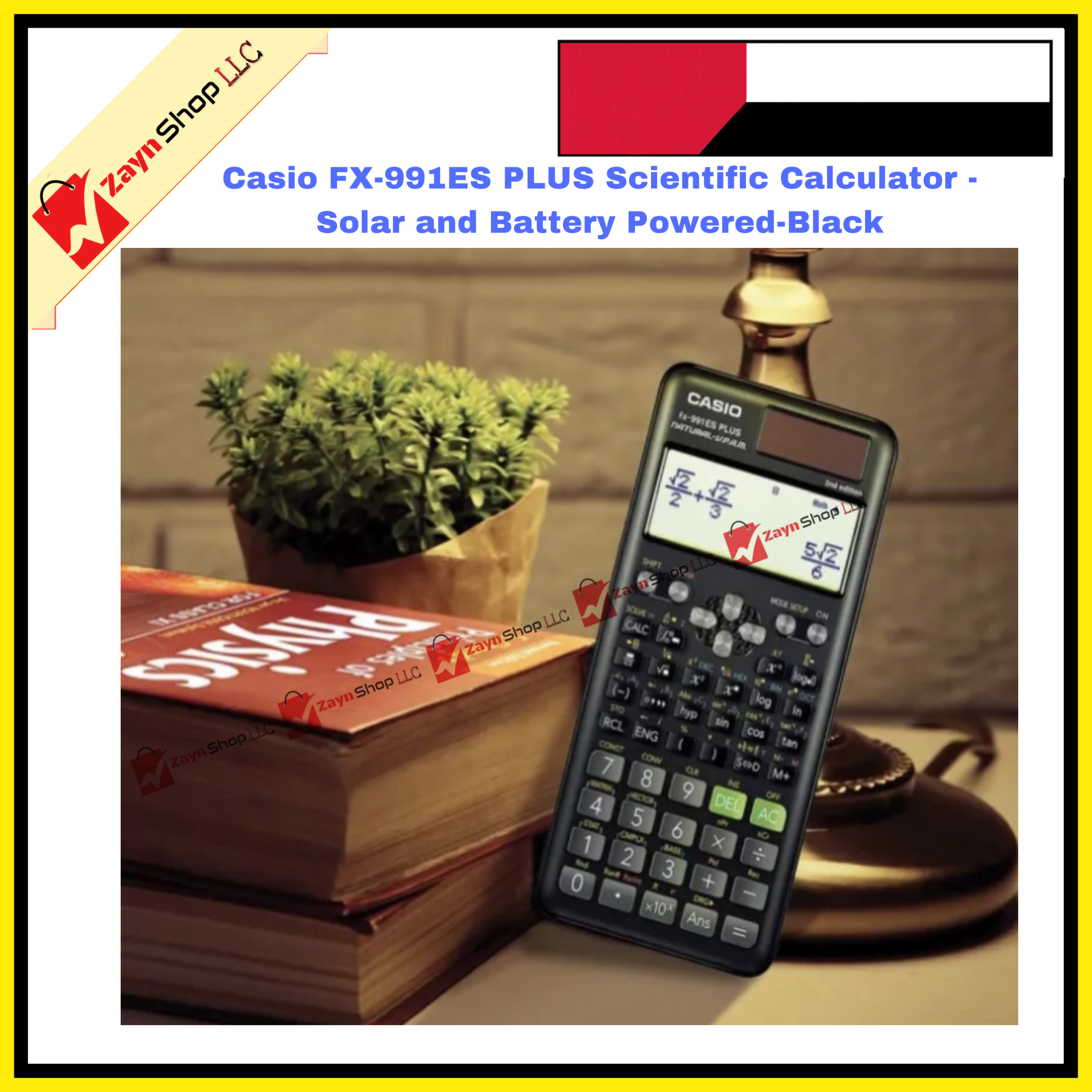 Casio FX-991ES PLUS- Scientific Calculator - Solar and Battery Powered-Black_img_3