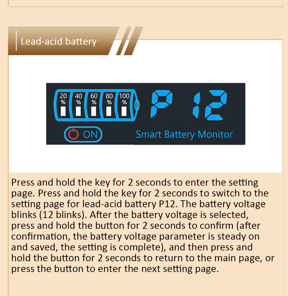 DC 7–55V Smart Battery Level Indicator (JX-4615N-A2) – LCD Voltage & Capacity Meter_img_4
