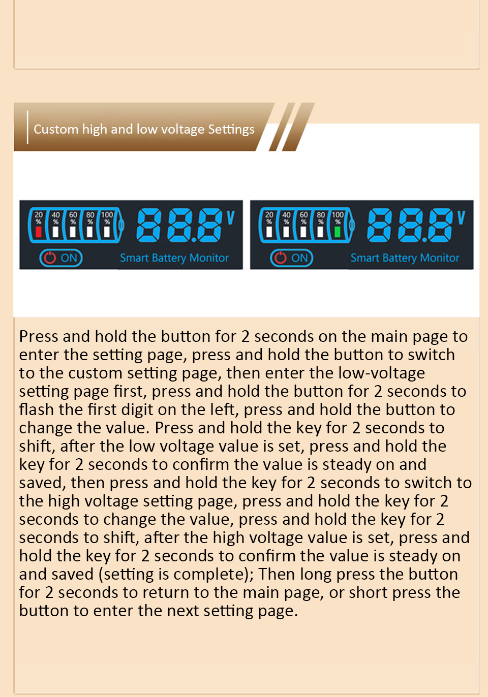 DC 7–55V Smart Battery Level Indicator (JX-4615N-A2) – LCD Voltage & Capacity Meter_img_10
