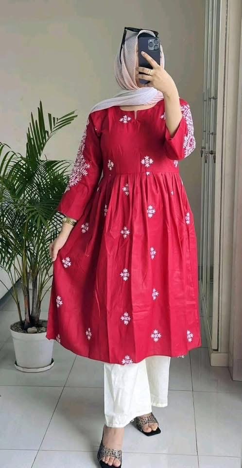 Premium Cotton Embroidery Two Piece - Image 4